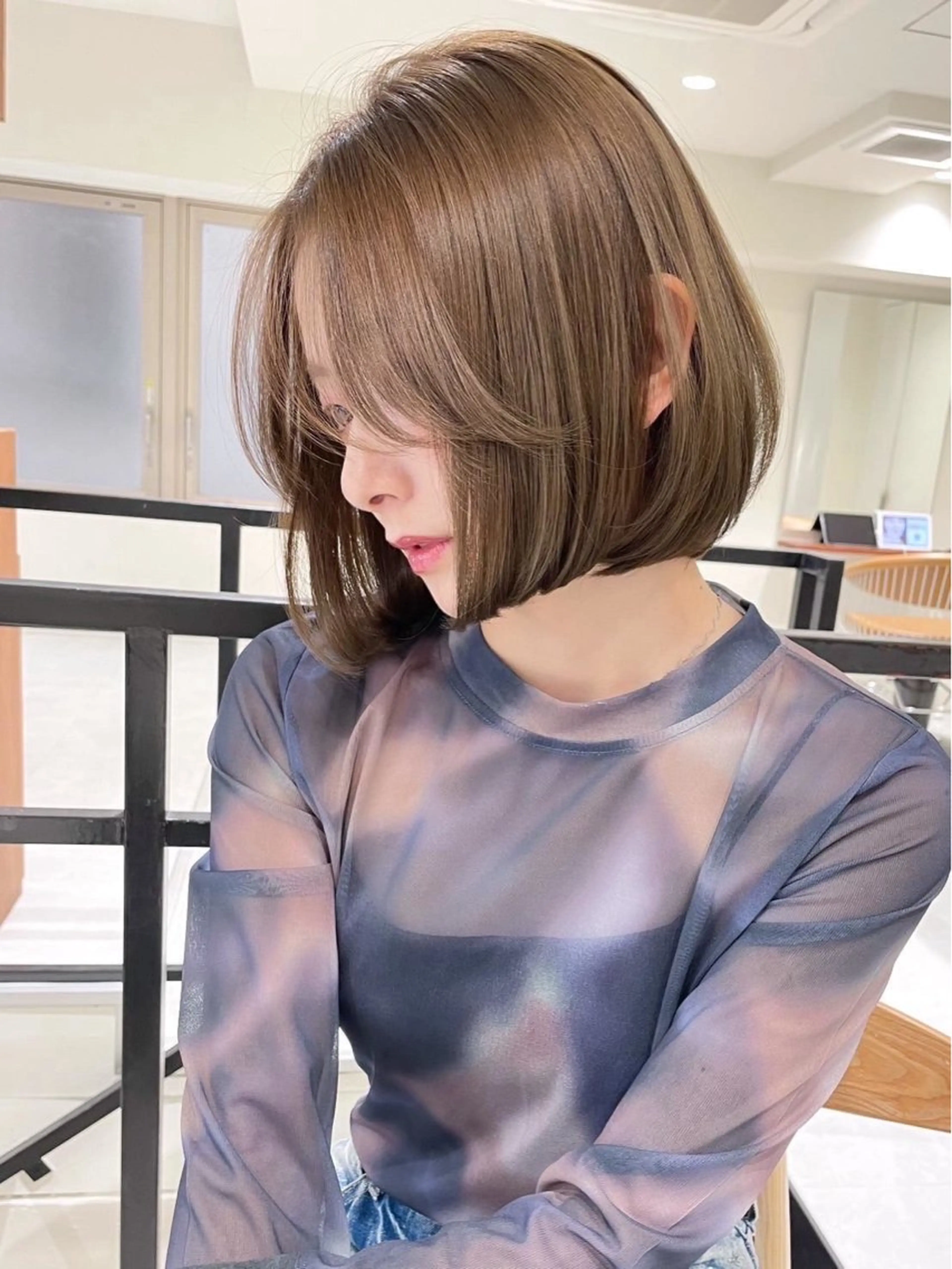 【cut color】似合わせボブカット＋透明感カラー🪄︎︎✨(前髪、顔周りカットも可能です)の写真