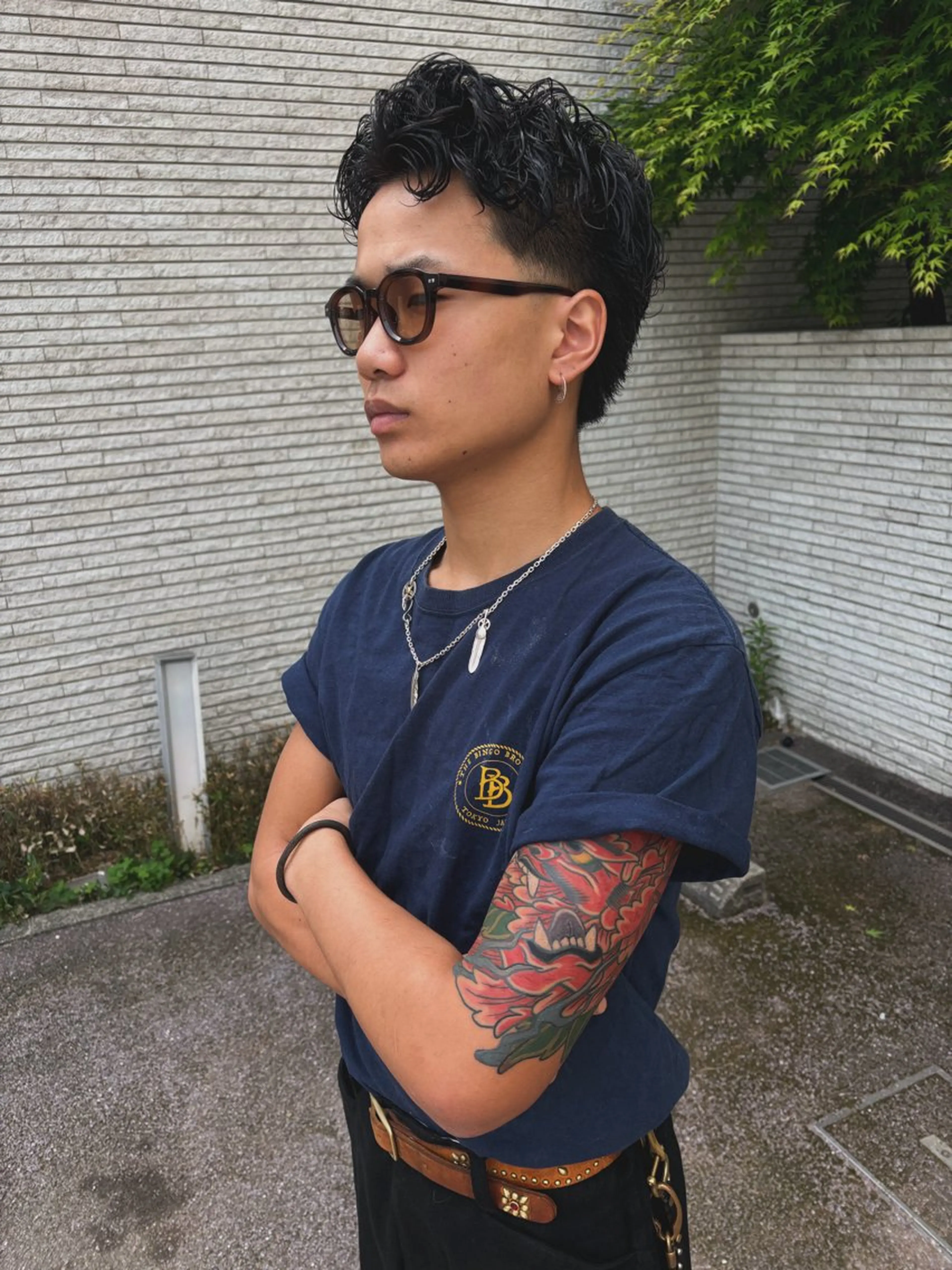 パーマ メンズ 福島 将斗のヘアスタイル