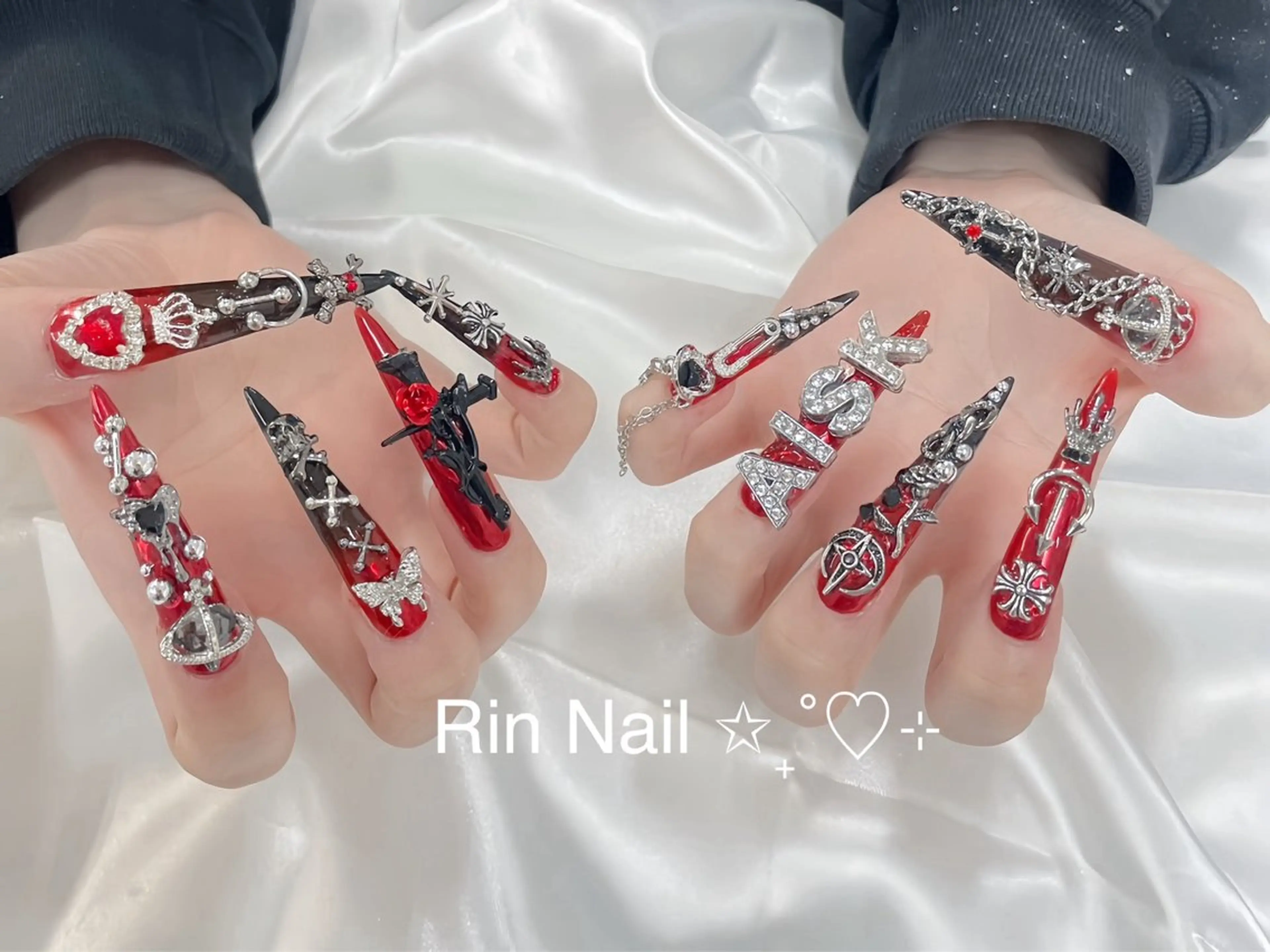 ネイル チークネイル フラッシュネイル フラワーネイル フットネイル ジェルネイル Rin Nail Shinokuboのネイルデザイン