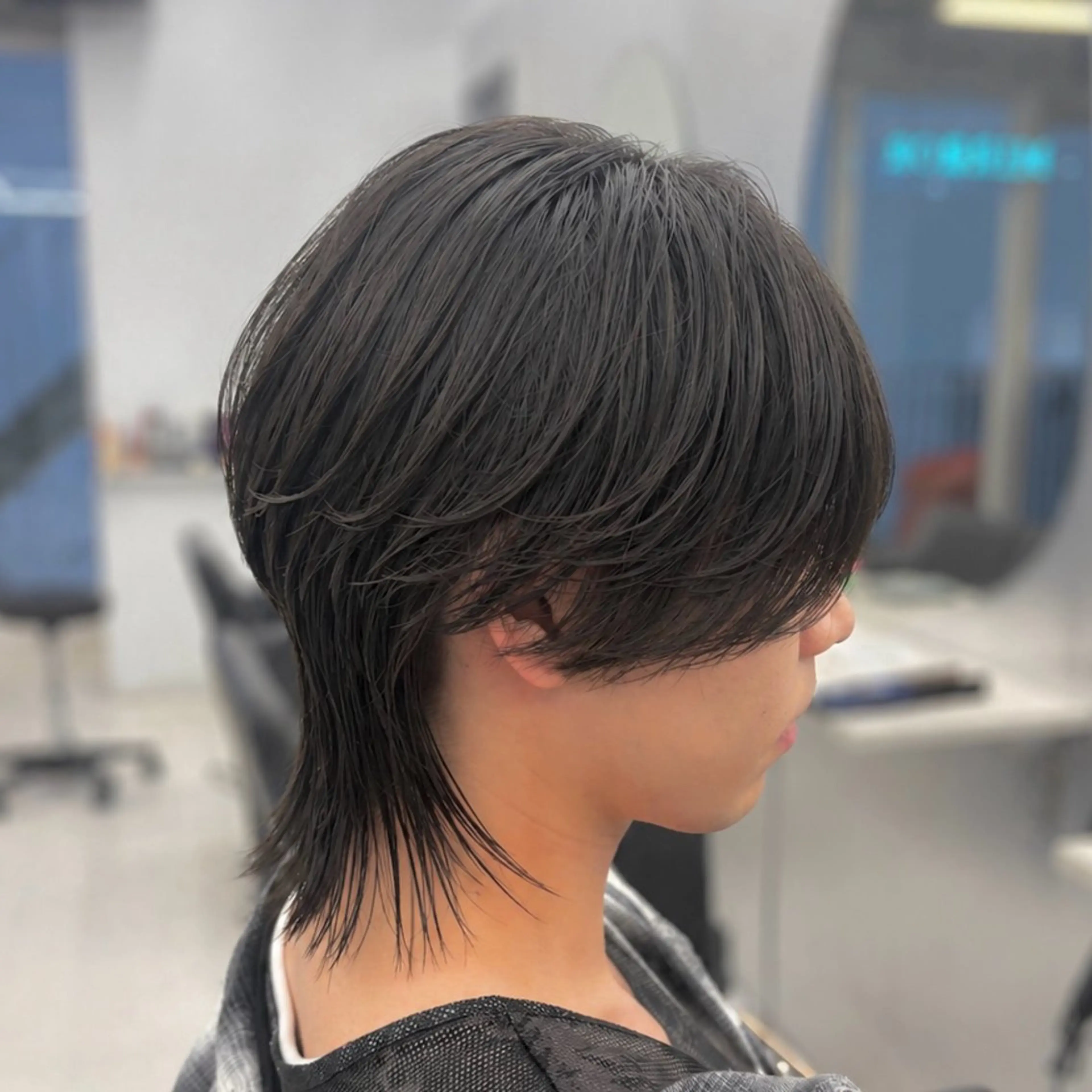 ミディアム メンズ カット ʜᴀʀᴜᴋᴀ♱メンズ ウルフ/ブリーチのヘアスタイル