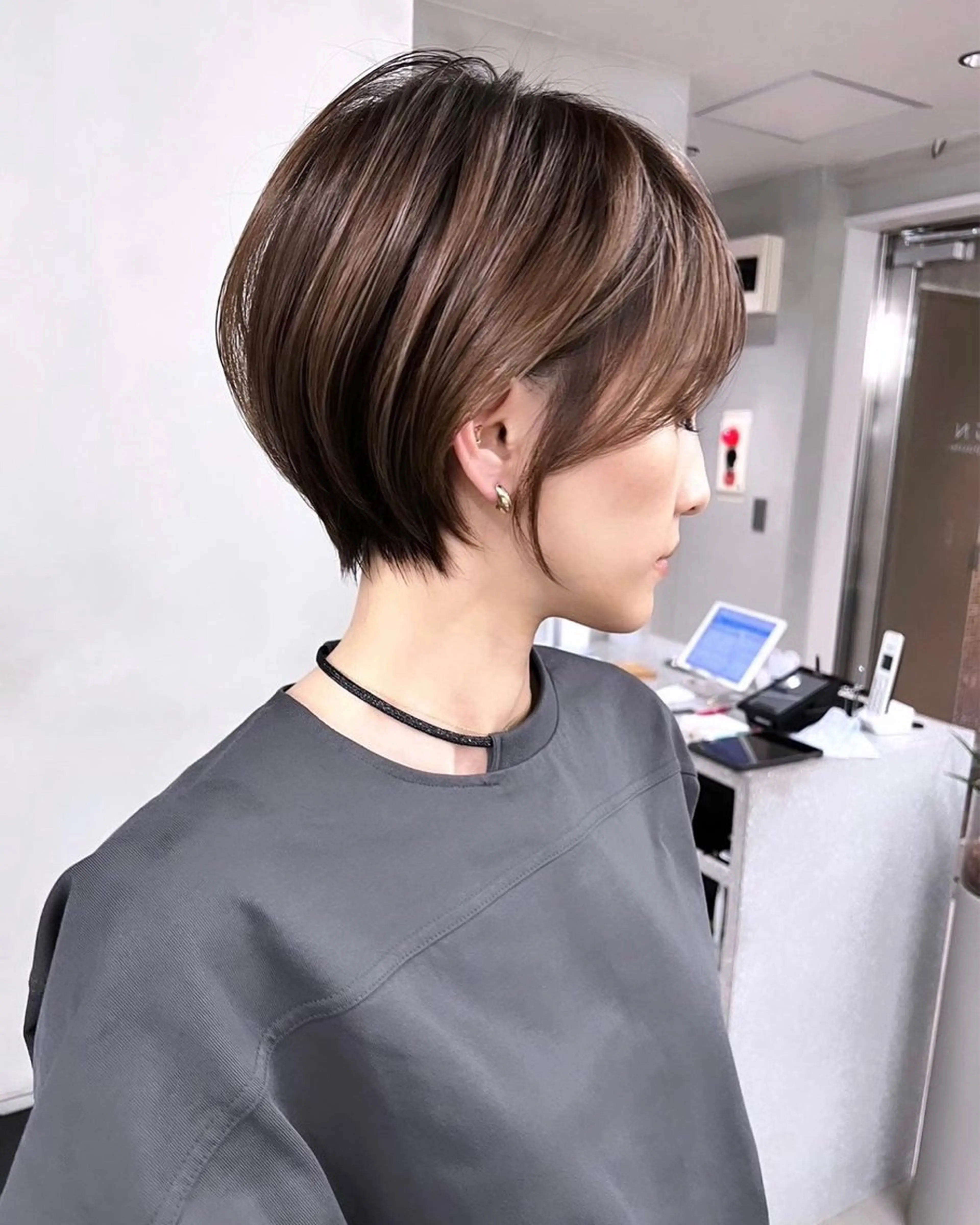 ショート カラー カット ヘアカラー ハイライトNo.1☆ ゆうのヘアスタイル