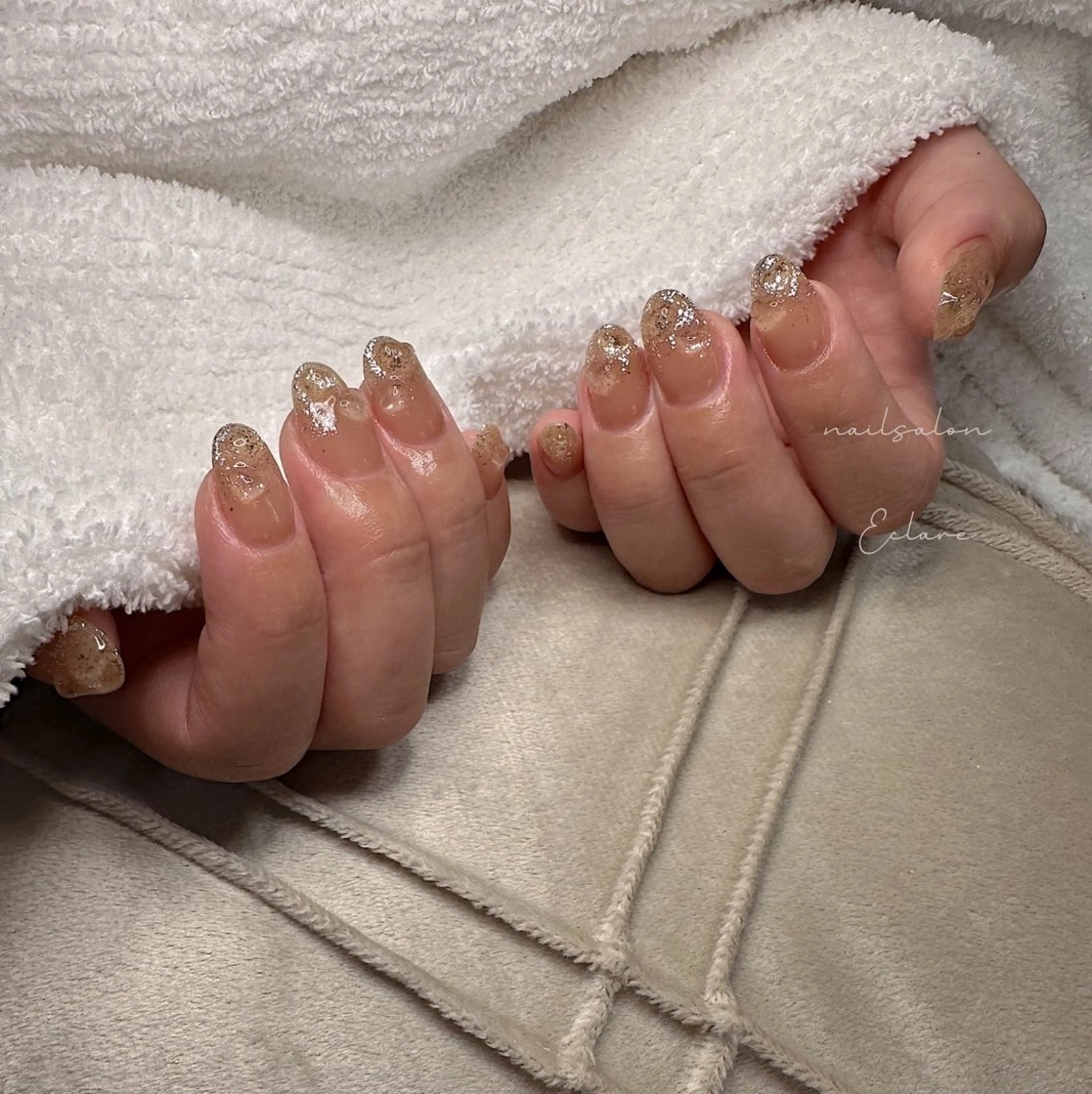 ネイル グラデーション ハート 韓国ネイル マグネットネイル ニュアンスネイル Nail Salon ECLAREのネイルデザイン