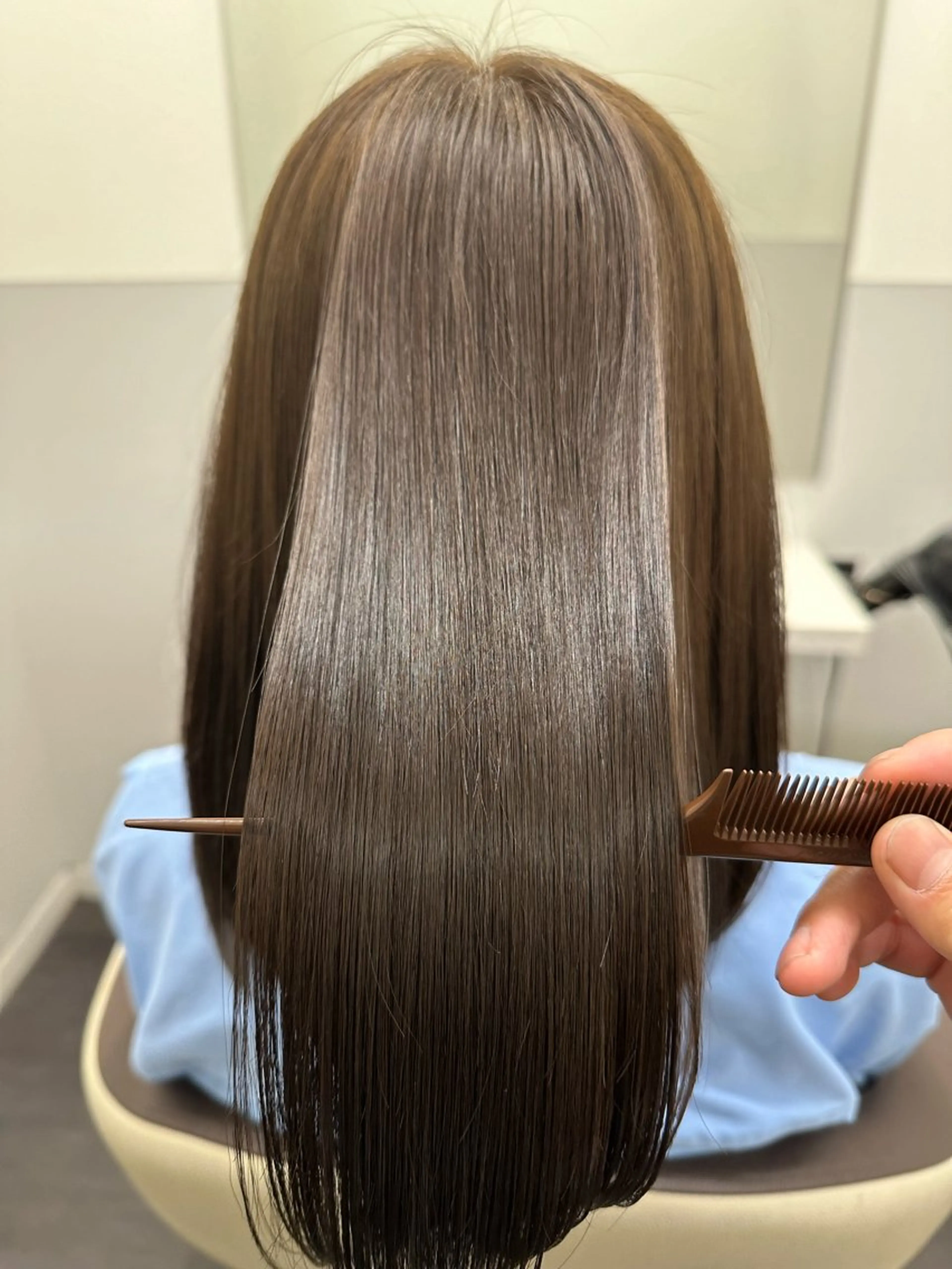 セミロング カラー 透明感カラー グレージュ 髪質改善 トリートメント カット ヘアカラー トリートメント 【美髪矯正 /髪質改善】RINのヘアスタイル