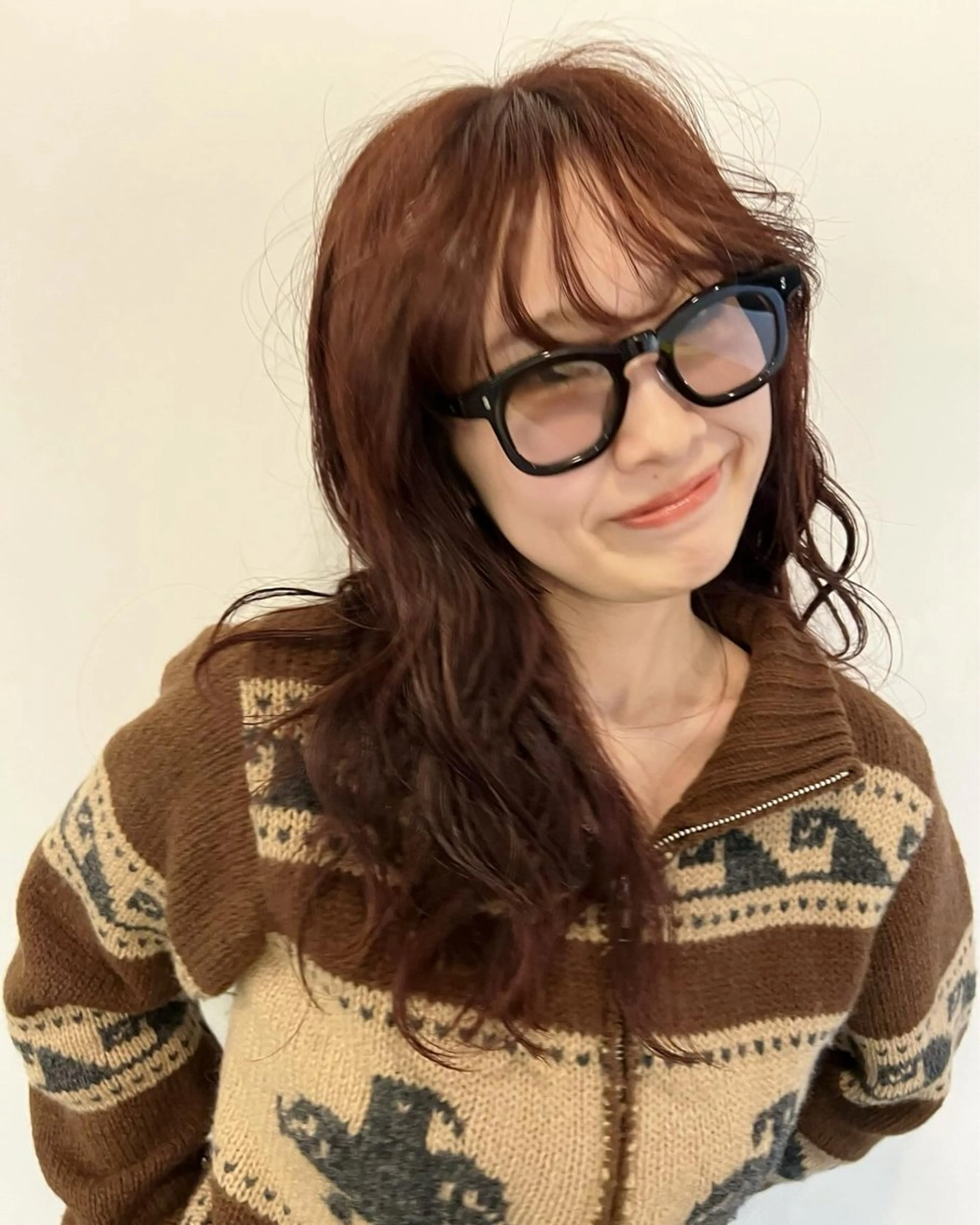 セミロング カラー ブリーチ 透明感カラー ダブルカラー 三谷はるな /名古屋/本山のヘアスタイル