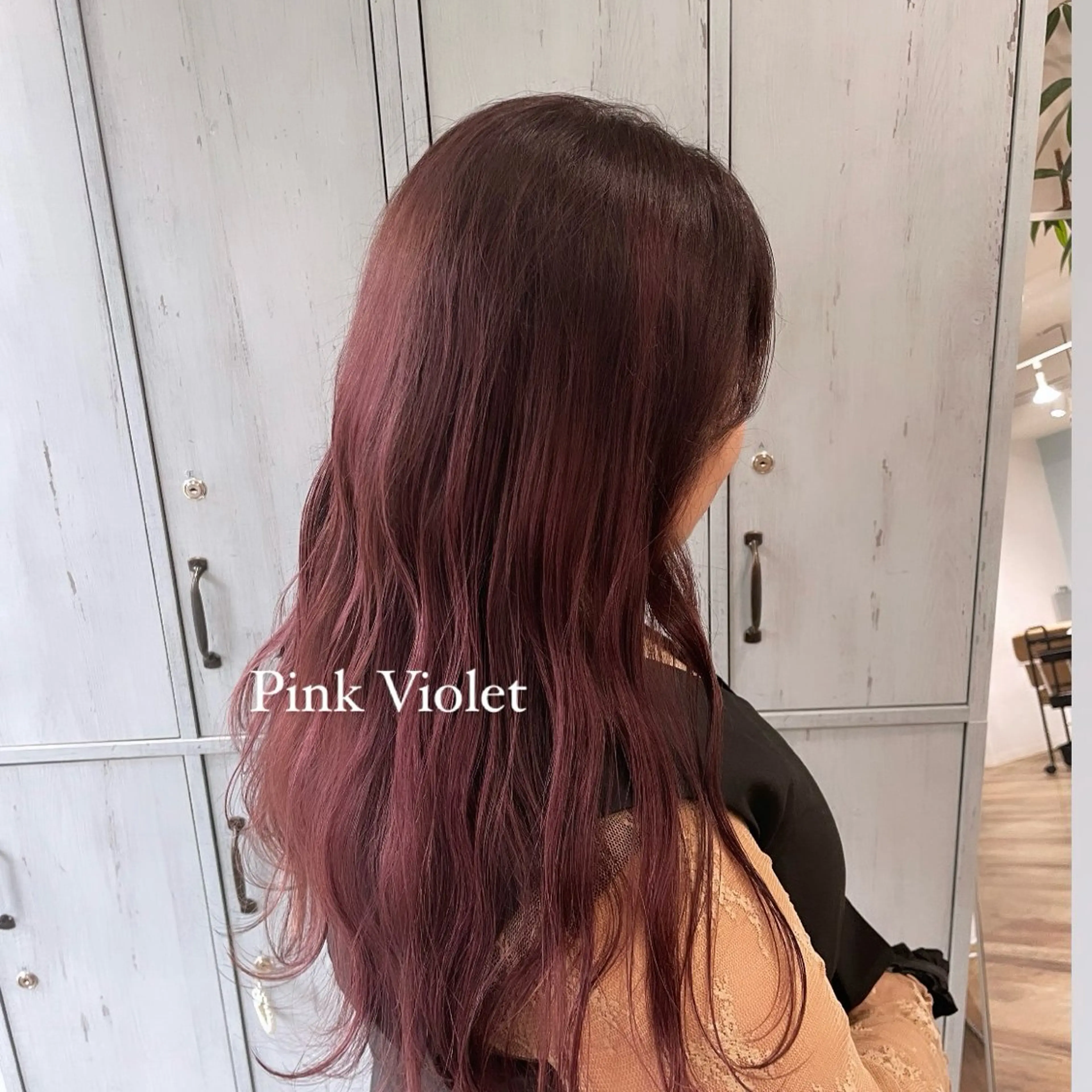 ロング ピンク・ラベンダー/ レイヤー/NANAのヘアスタイル