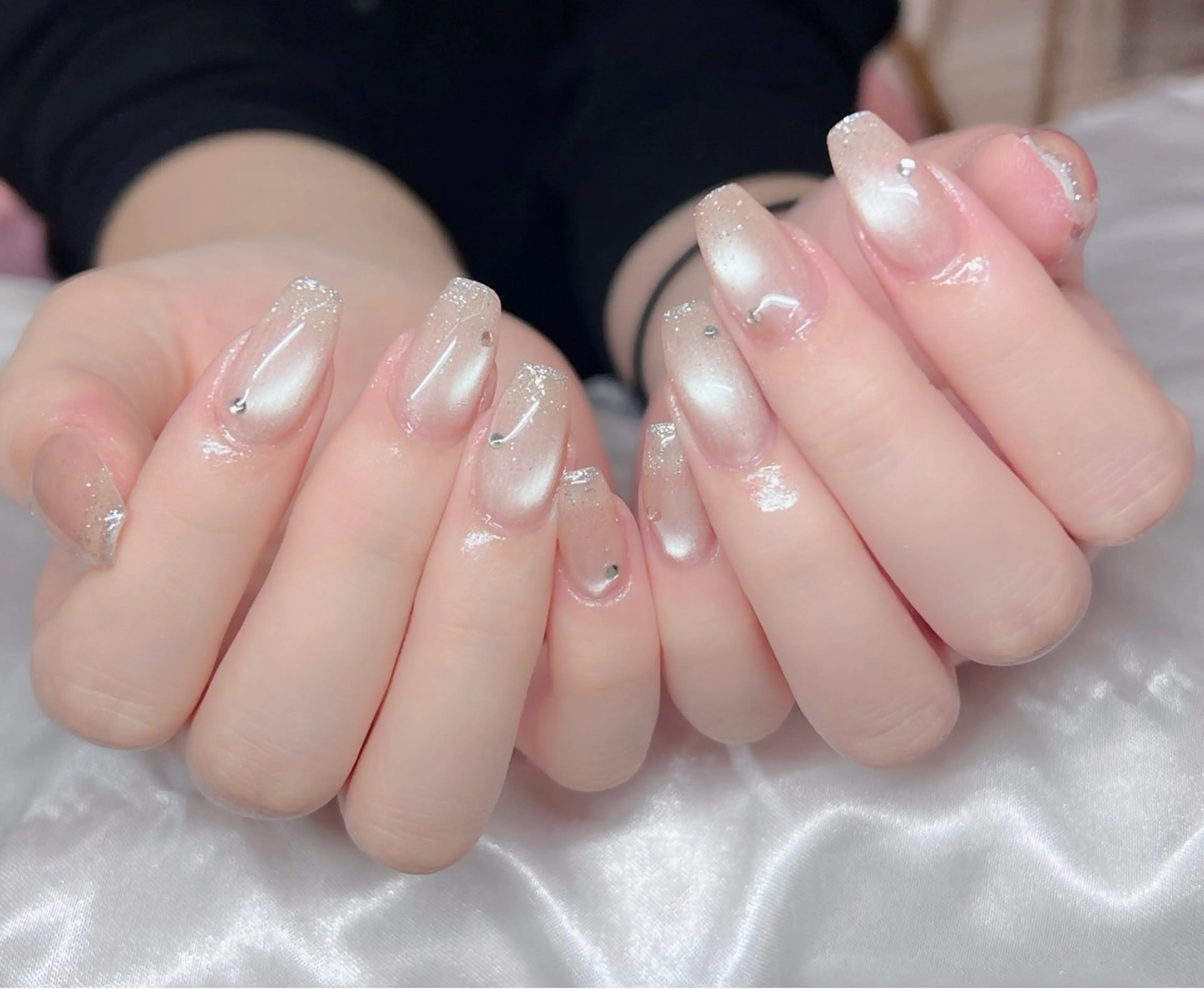 ネイル 🎀PG🩵 ネイルサロンのネイルデザイン