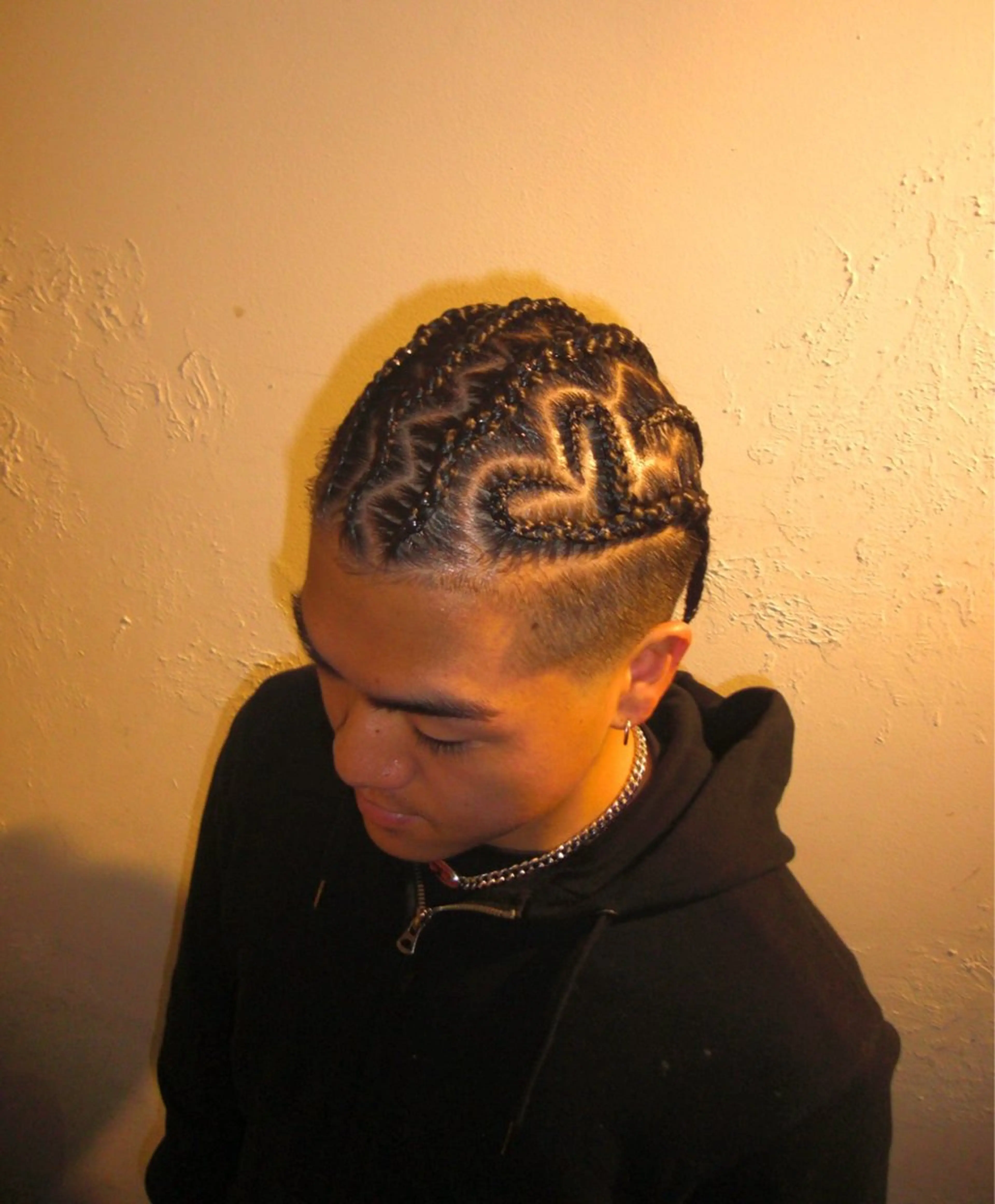 ショート メンズ エクステ ヘアセット コーンロウ／ブレイズ SYUのヘアスタイル