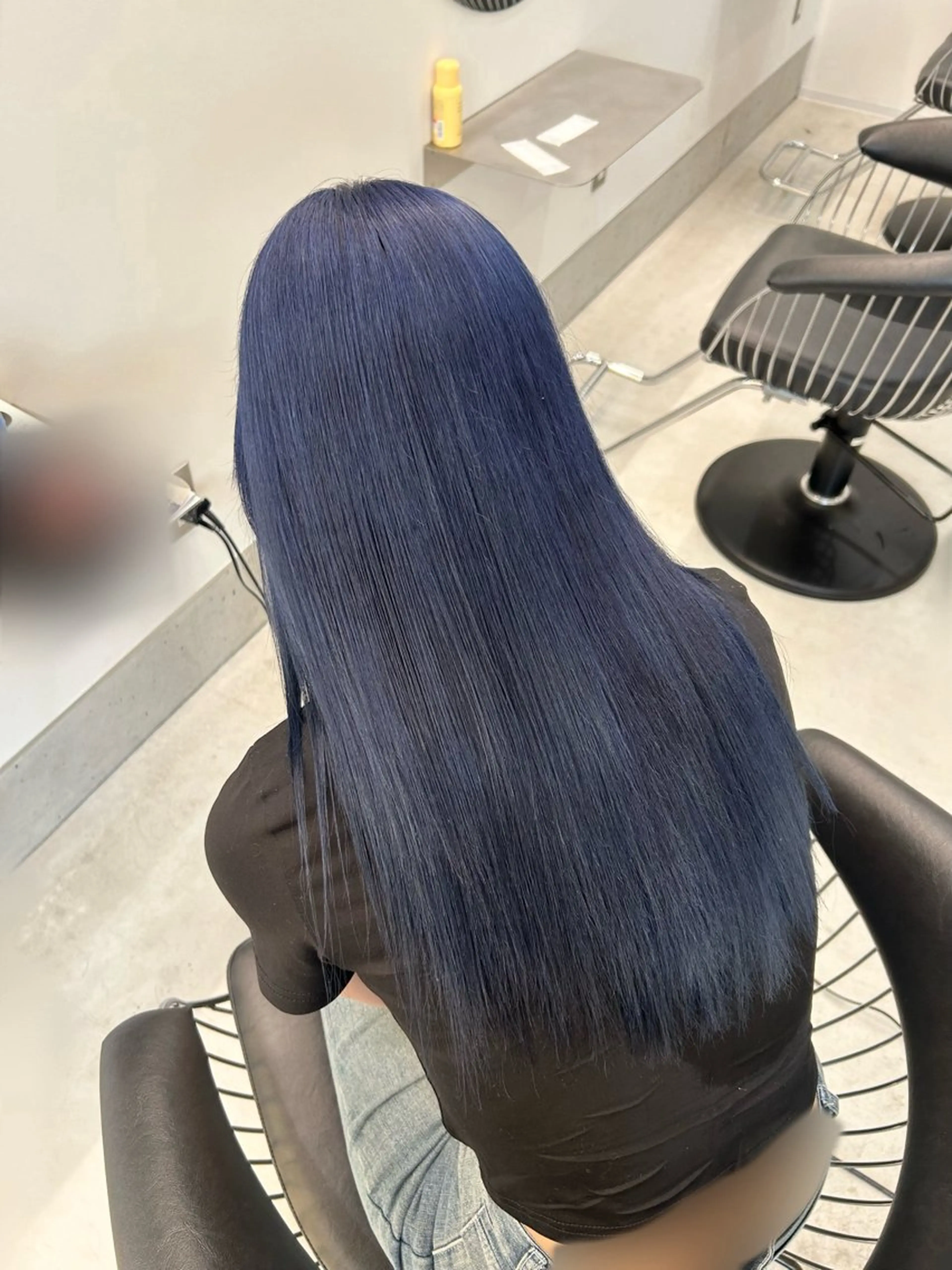 ロング カラー ネイビーカラー カット ヘアカラー En/ ひなたのヘアスタイル