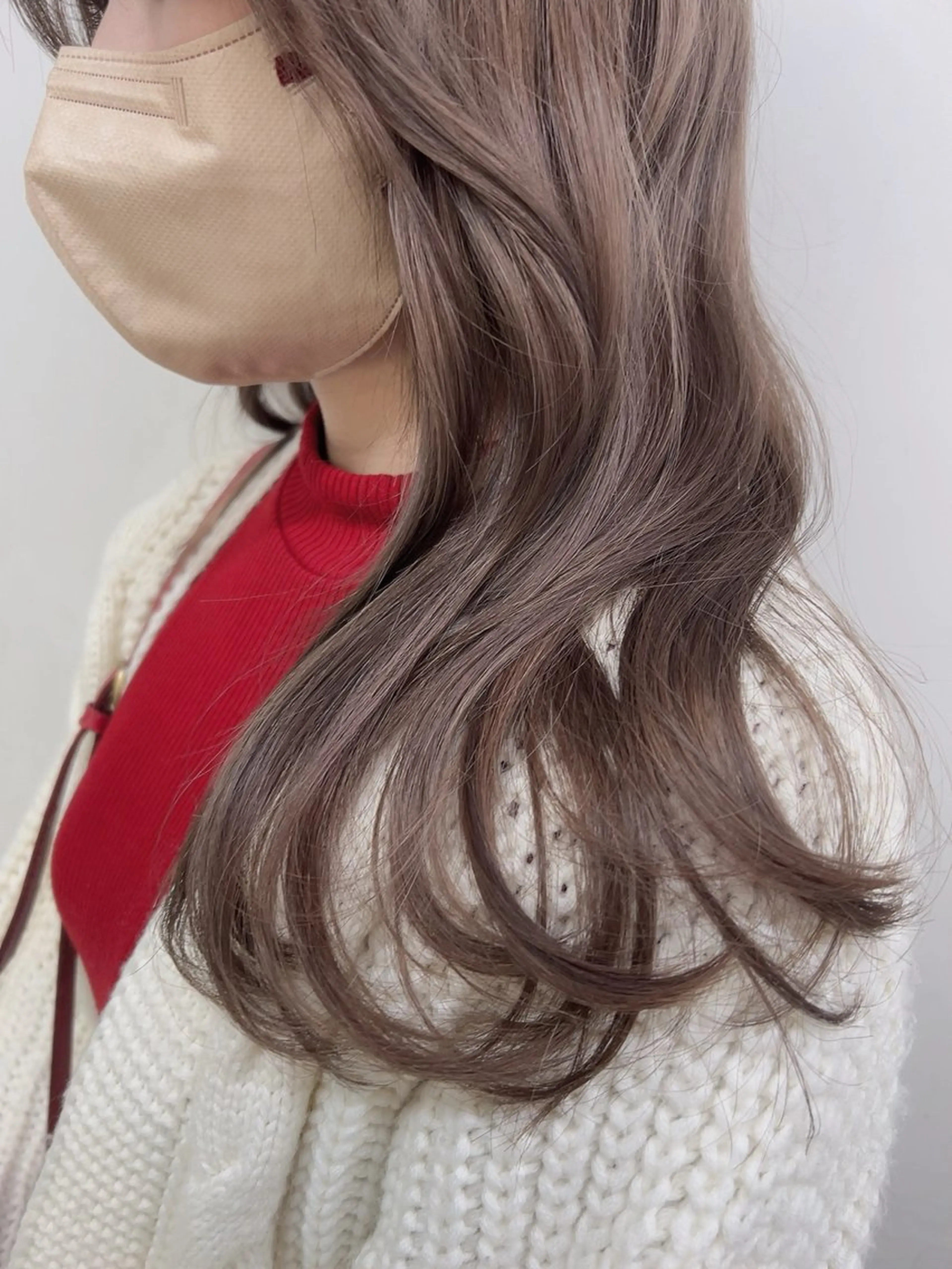 セミロング カラー ヘアカラー トリートメント ヘッドスパ 🥞ベージュ系カラー 【すずきりほ】🥞のヘアスタイル