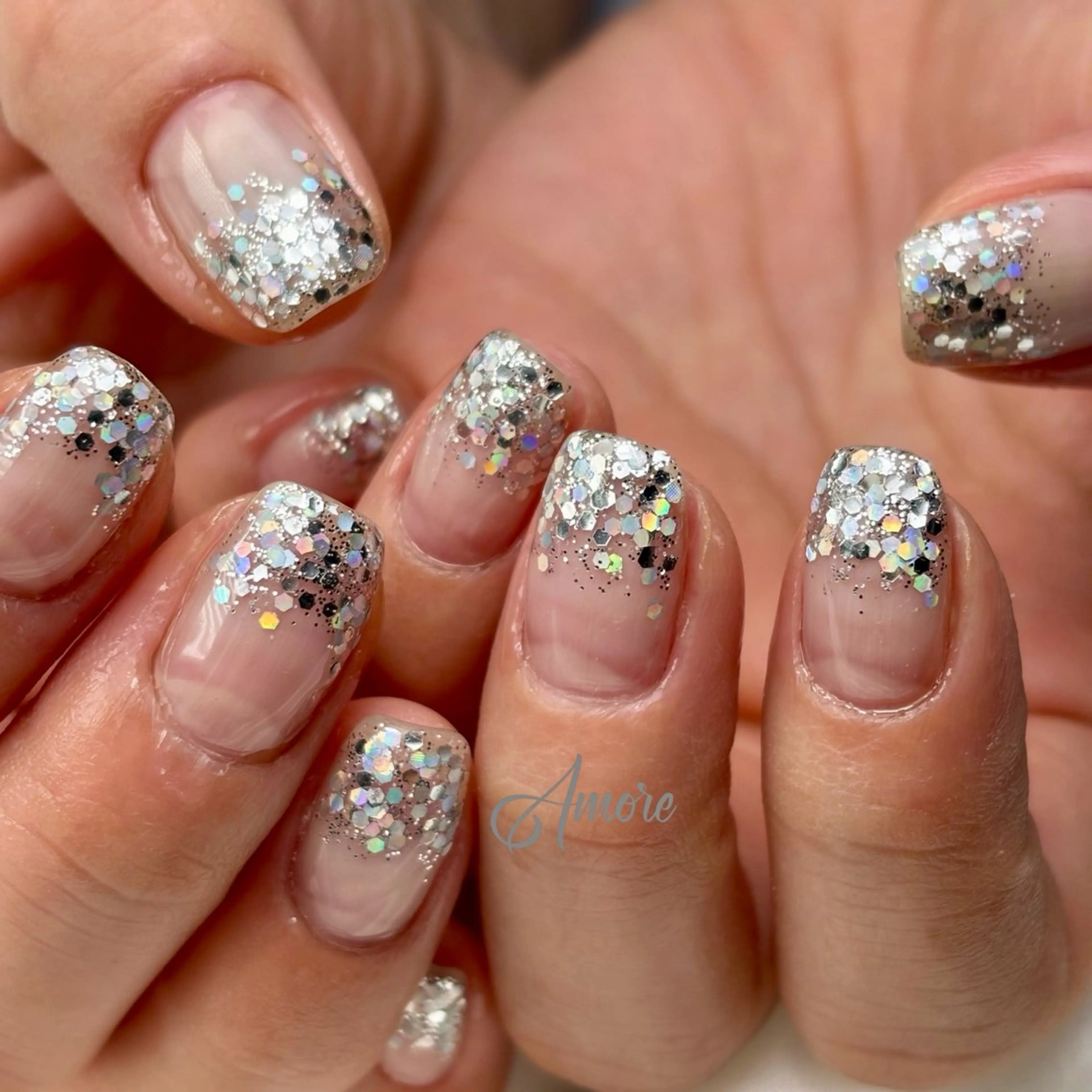 ネイル ジェルネイル キラキラネイル 韓国ネイル マグネットネイル パラジェル You kyehwaのネイルデザイン