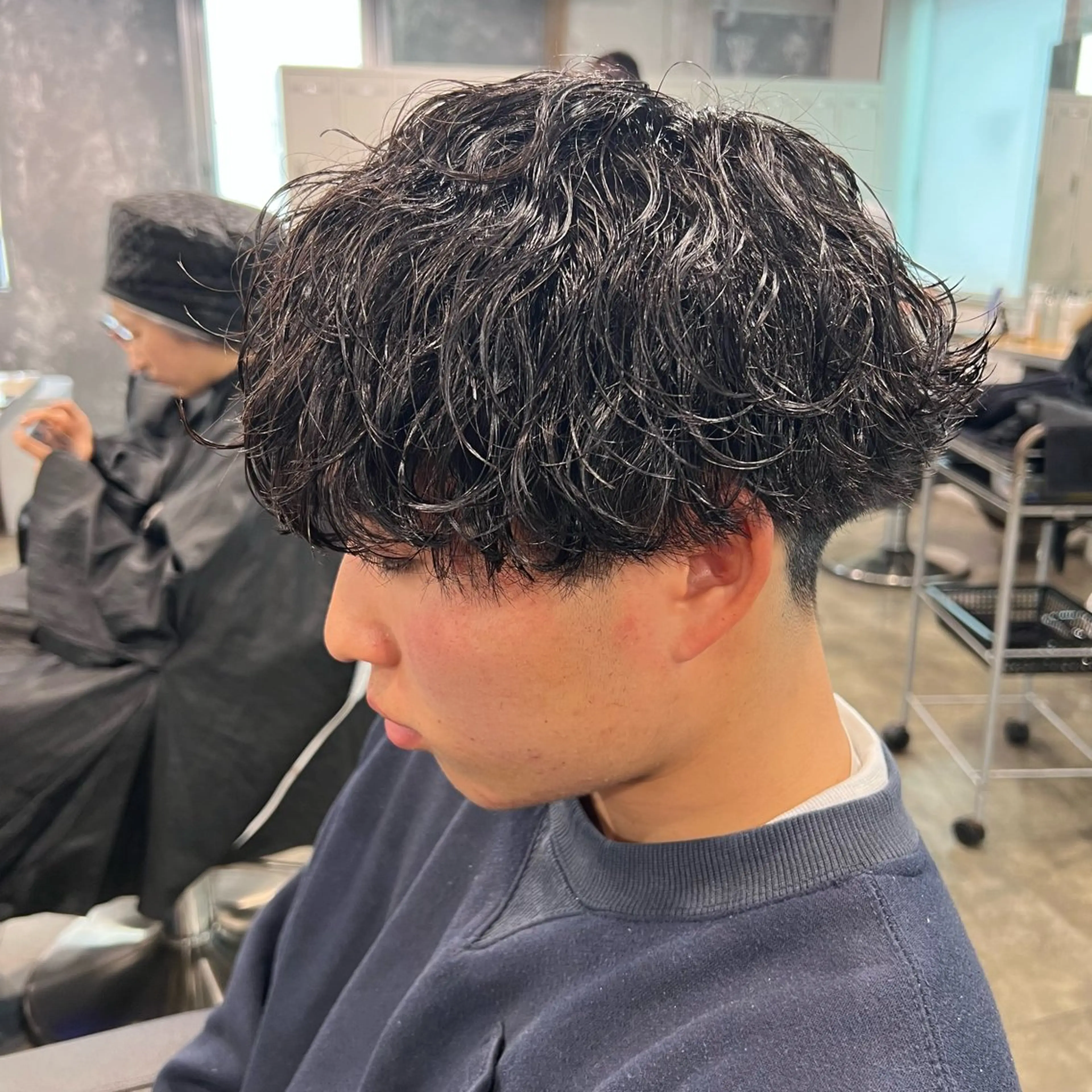 ショート カラー パーマ ヘアアレンジ メンズ キッズ アップバング センターパート メンズハイライト マッシュ メンズパーマ 🔷横浜1のパーマ 職人🔷将太郎のヘアスタイル