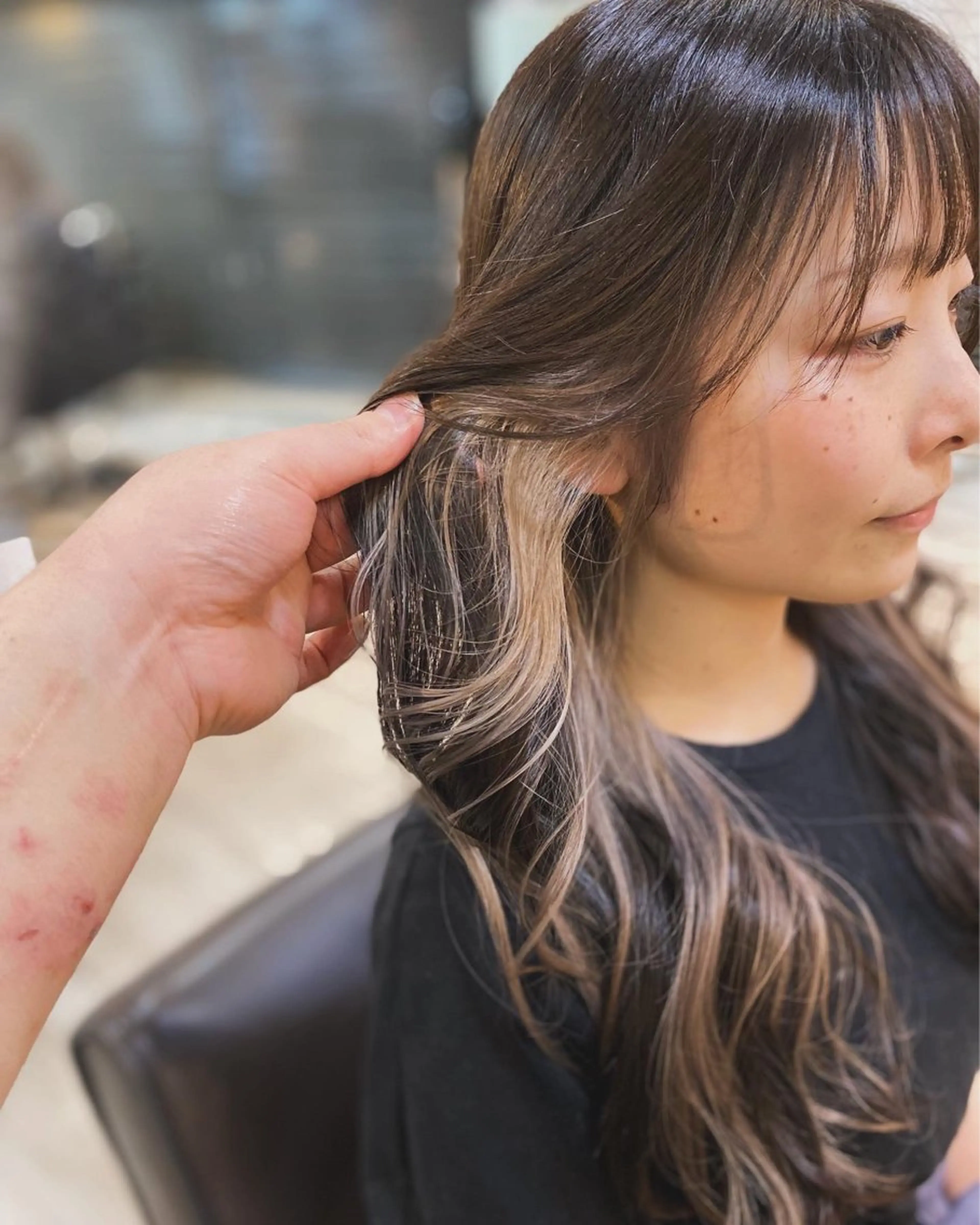 ロング カラー ヘアカラー ヨシダ フミノリのヘアスタイル