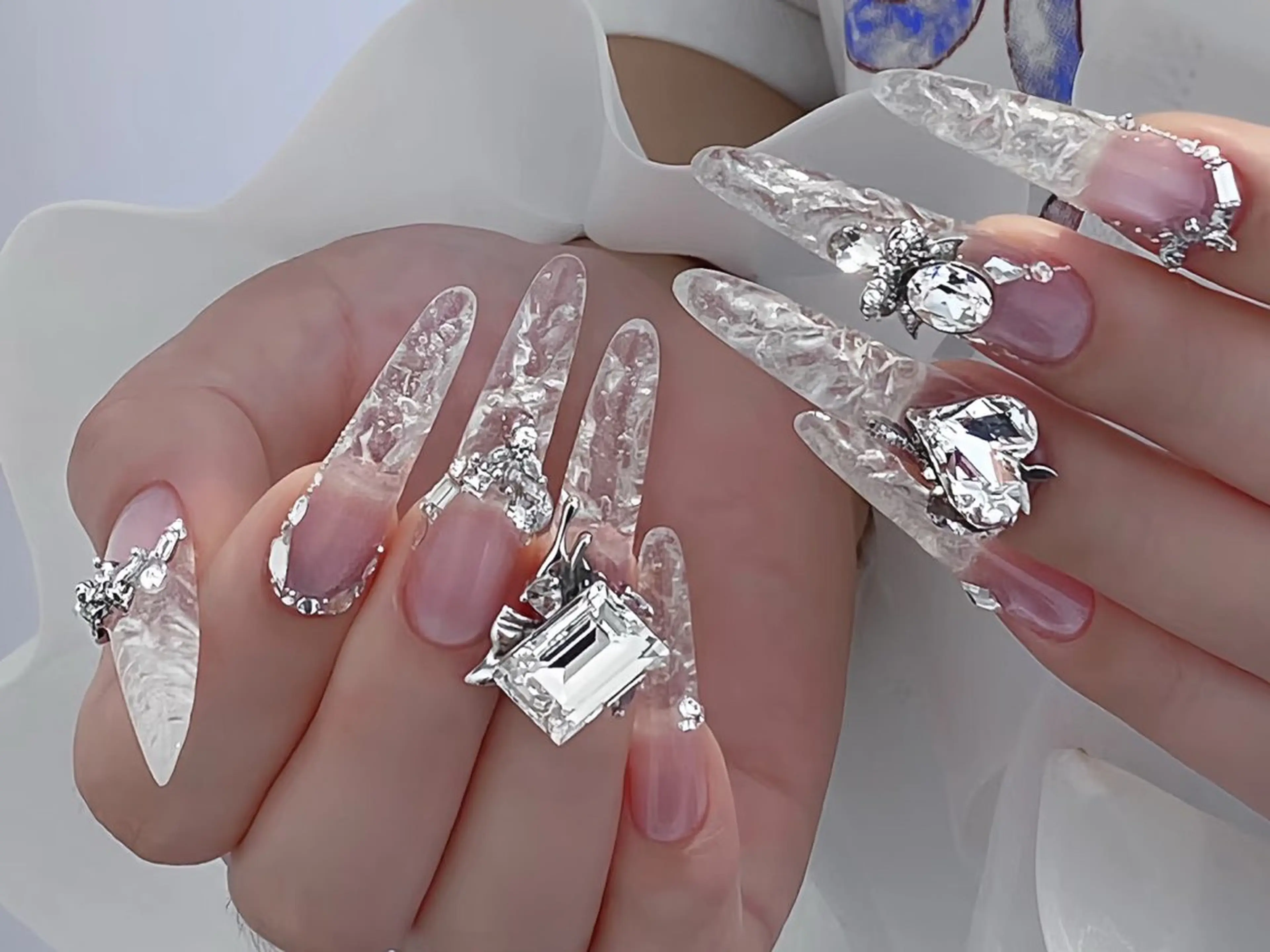 ネイル アートネイル チークネイル 長さ出し フットネイル ジェルネイル ハンドネイル ラッキーネイルサロン 西川口東口店のネイルデザイン