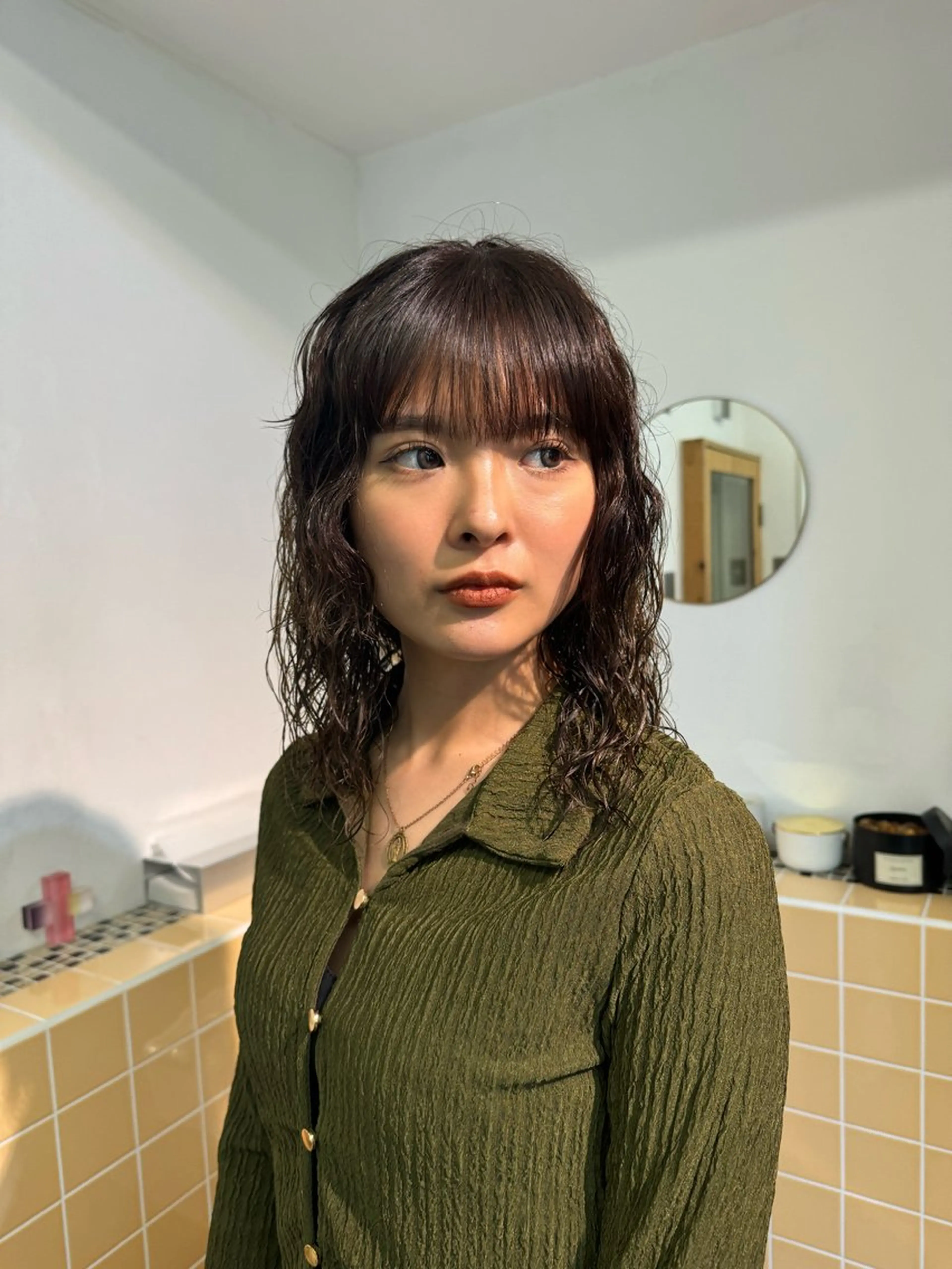 ミディアム パーマ ミディアムパーマ Seeknext // Rukaのヘアスタイル