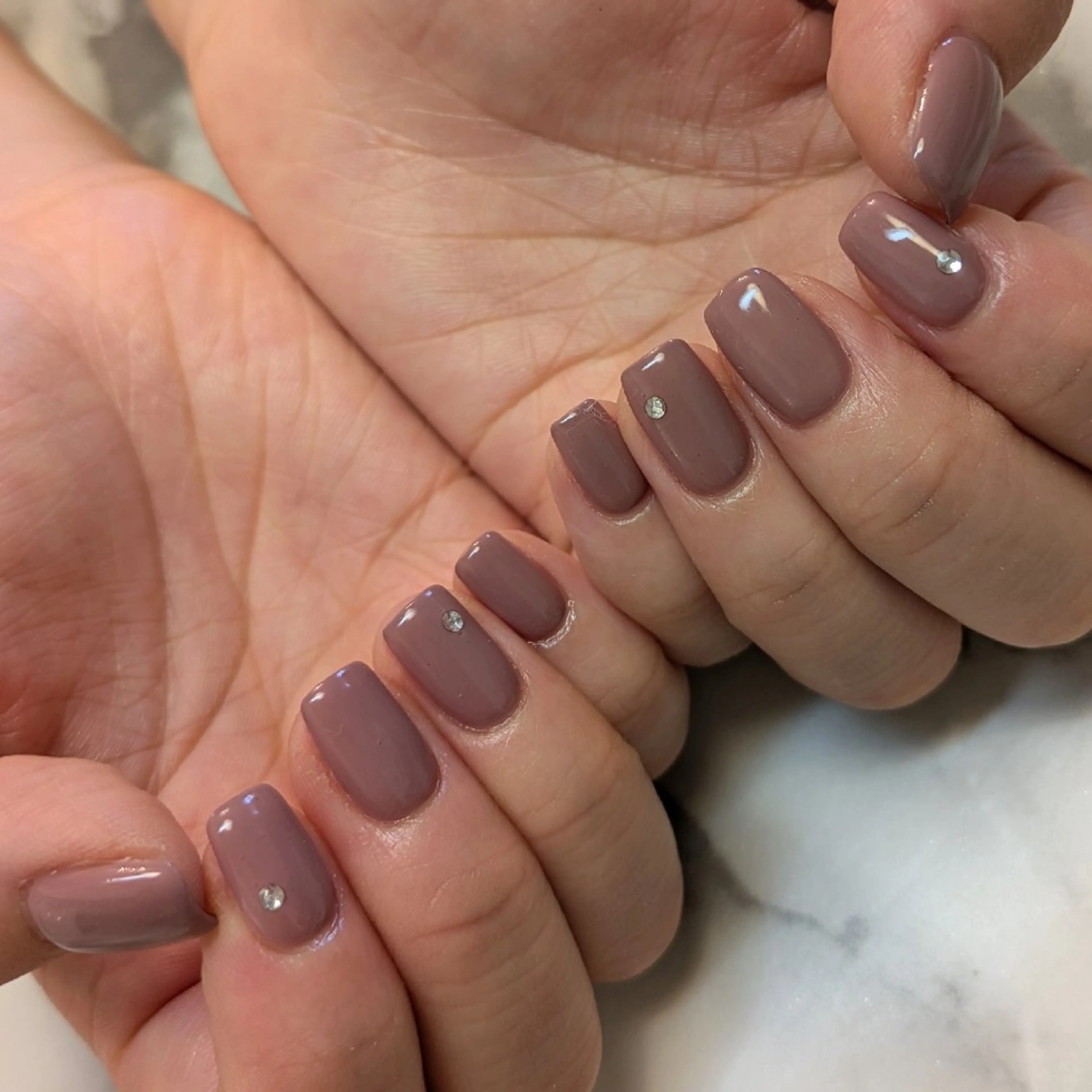 ネイル シンプルネイル ジェヌインネイル 河内のネイルデザイン