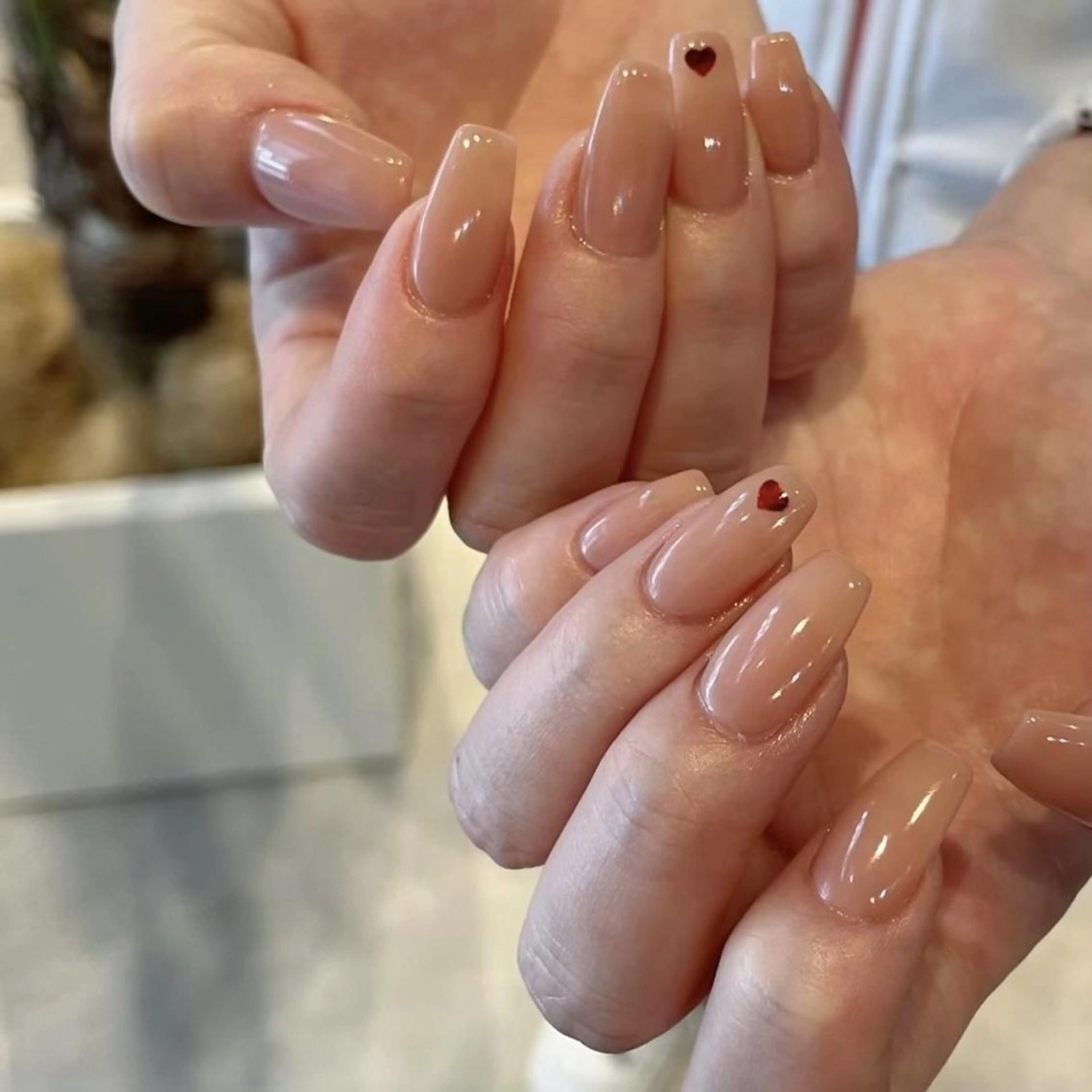 【モデル様価格✨】フルチップ長さ出し10本💅〈オフあり〉1カラーコース&パーツ2本の写真