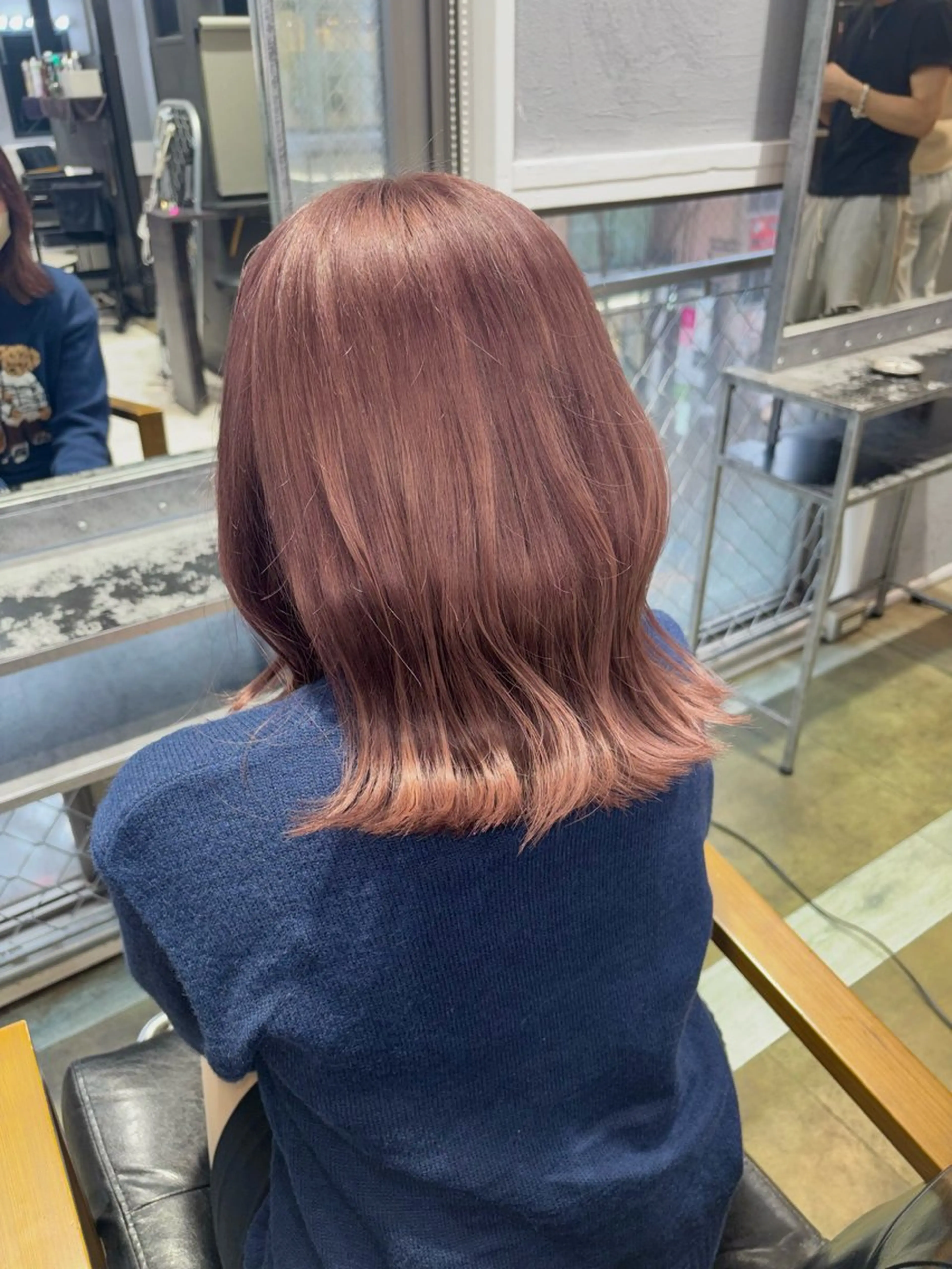 ミディアム カラー かの／GiseL／ ハイトーン／ブリーチのヘアスタイル