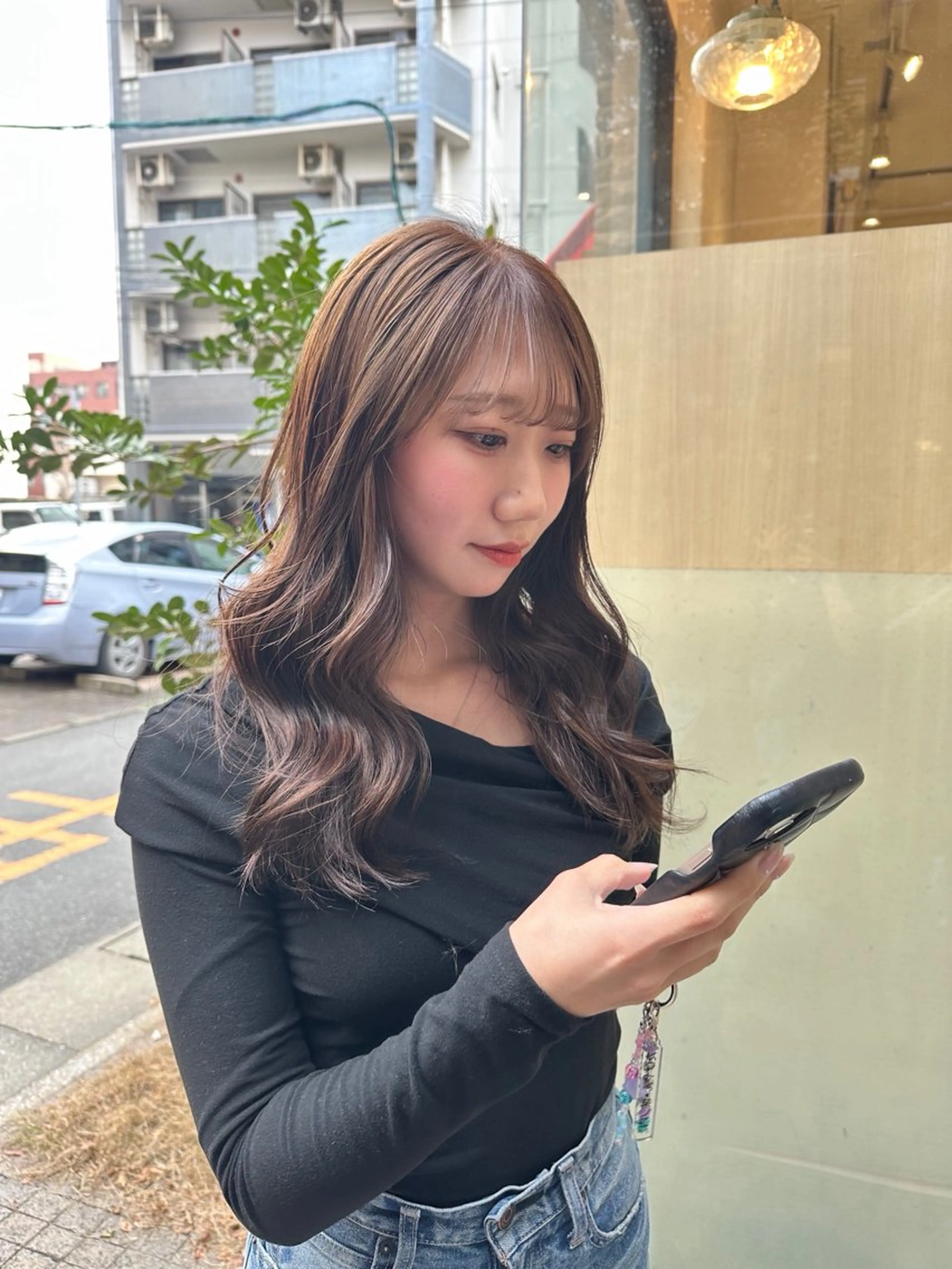 ロング ヘアカラー トリートメント aoi /透明感カラー♡のヘアスタイル