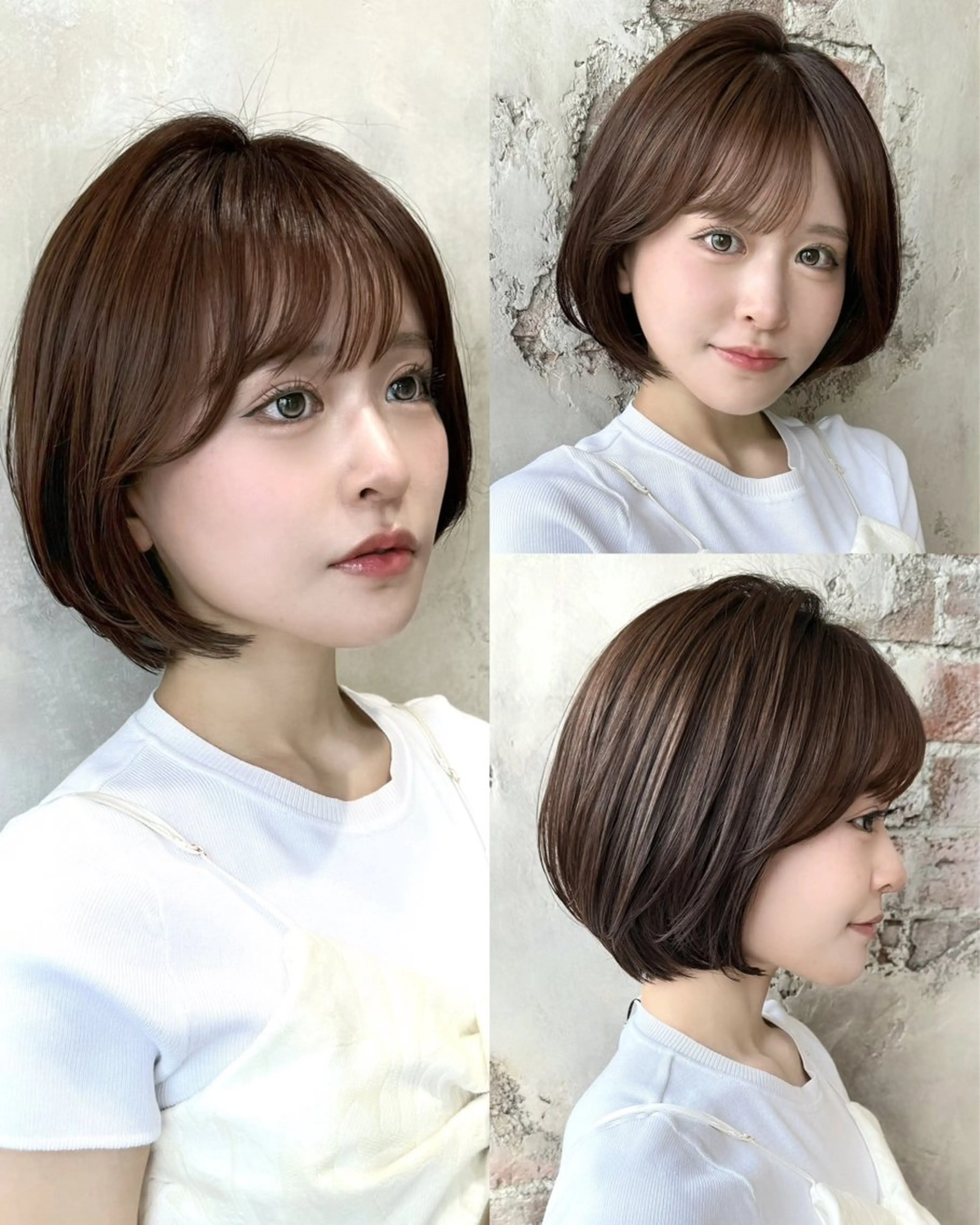 ショート カラー カット ヘアカラー トリートメント 💍新宿ショート 💍岩田莉奈のヘアスタイル