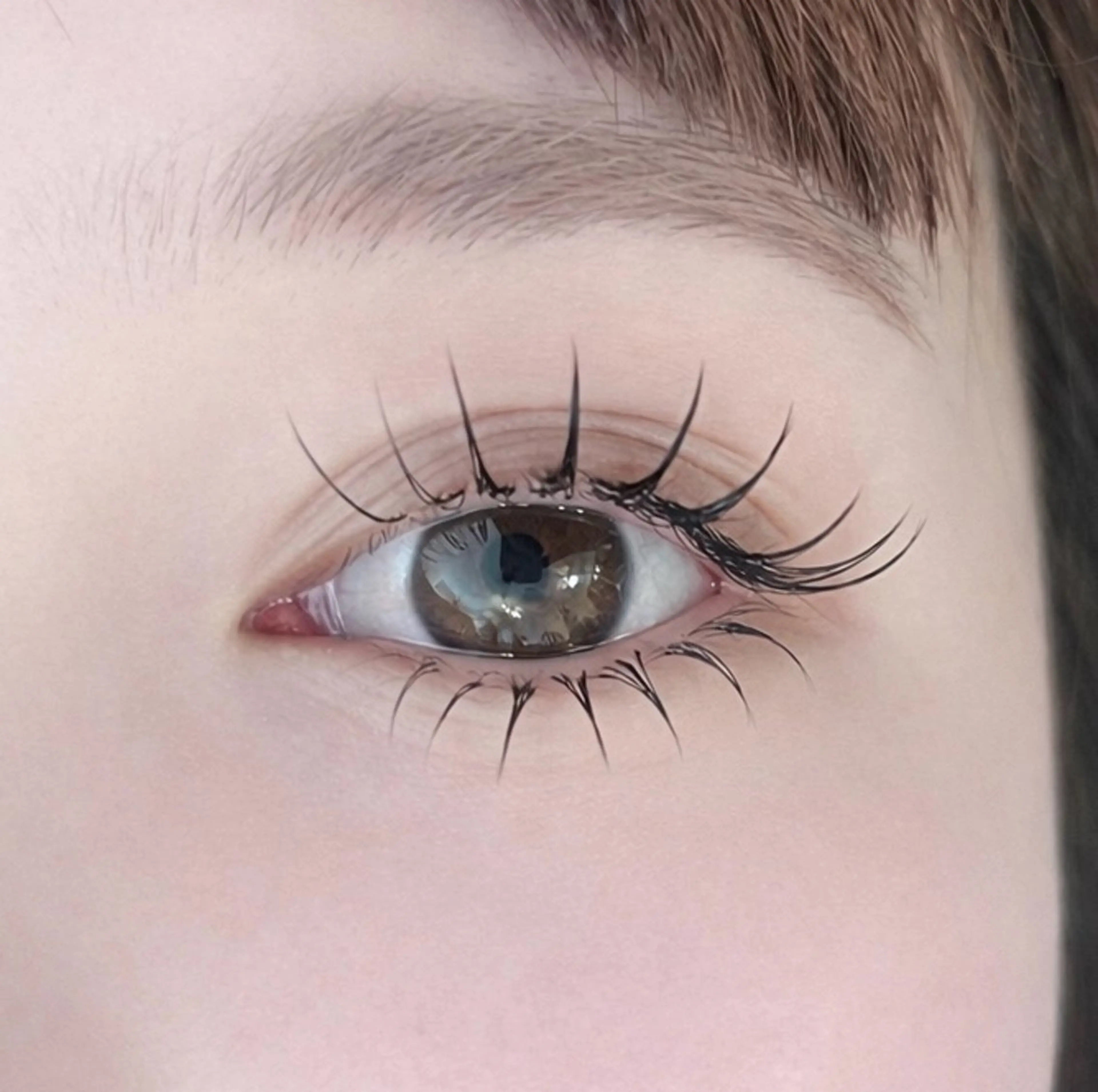 【LED上下エクステ】上まつげ80本＋下まつげ20本♦️リピート様5500円の写真