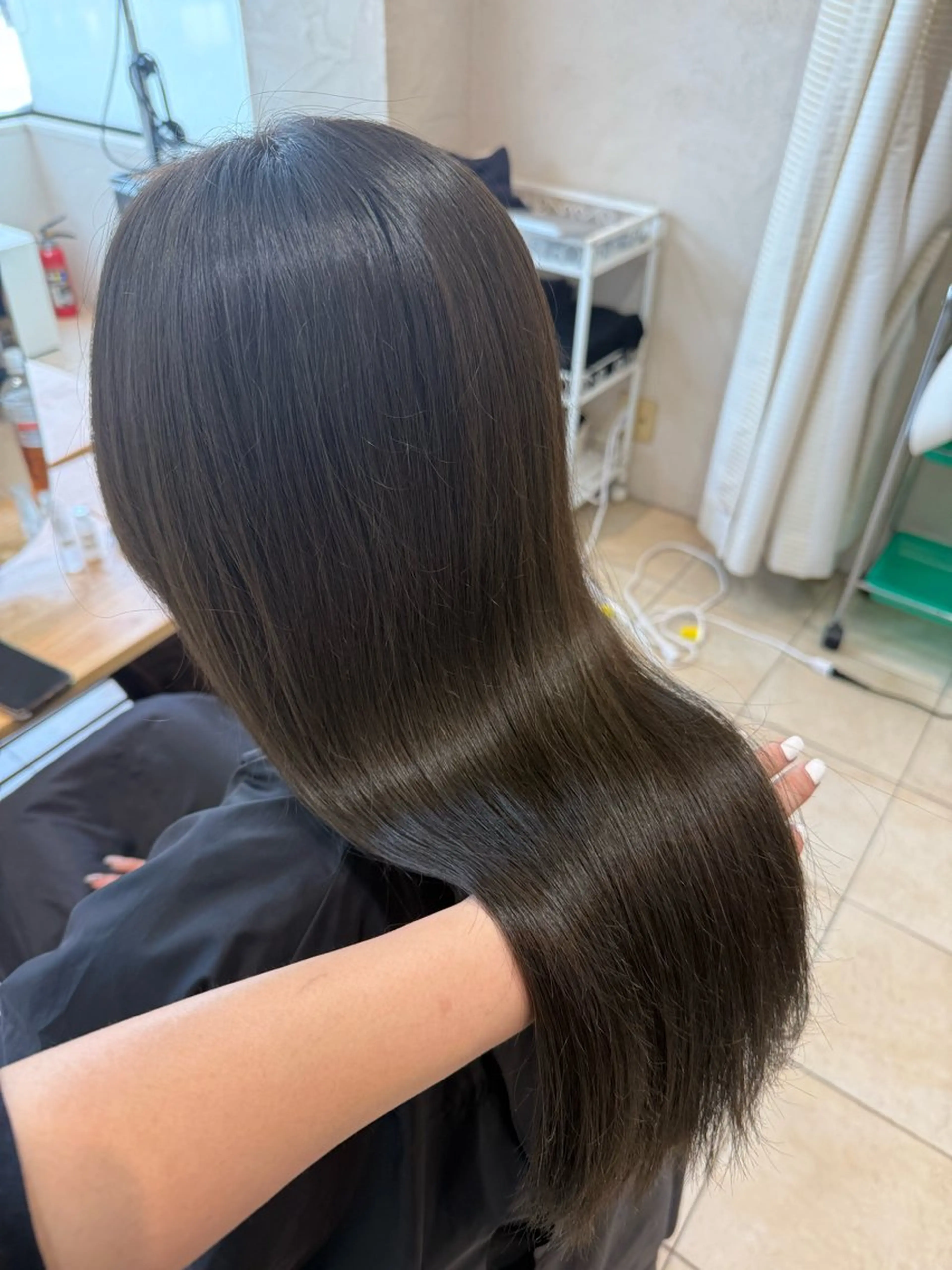 ロング カット ヘアカラー トリートメント 竹添 有梨沙のヘアスタイル