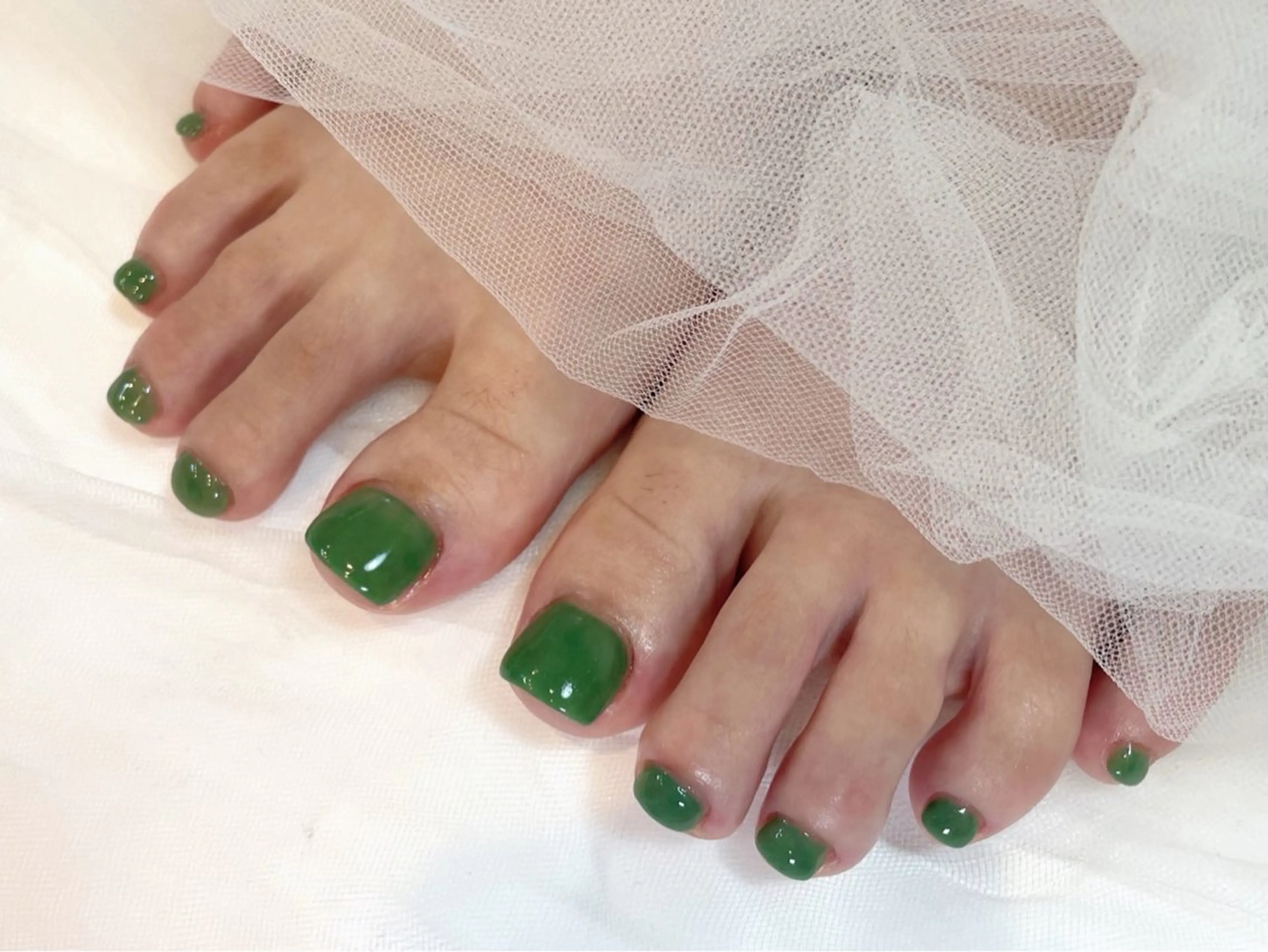 ネイル フットネイル ワンカラーネイル 【新宿】Nail Yamazakiのネイルデザイン