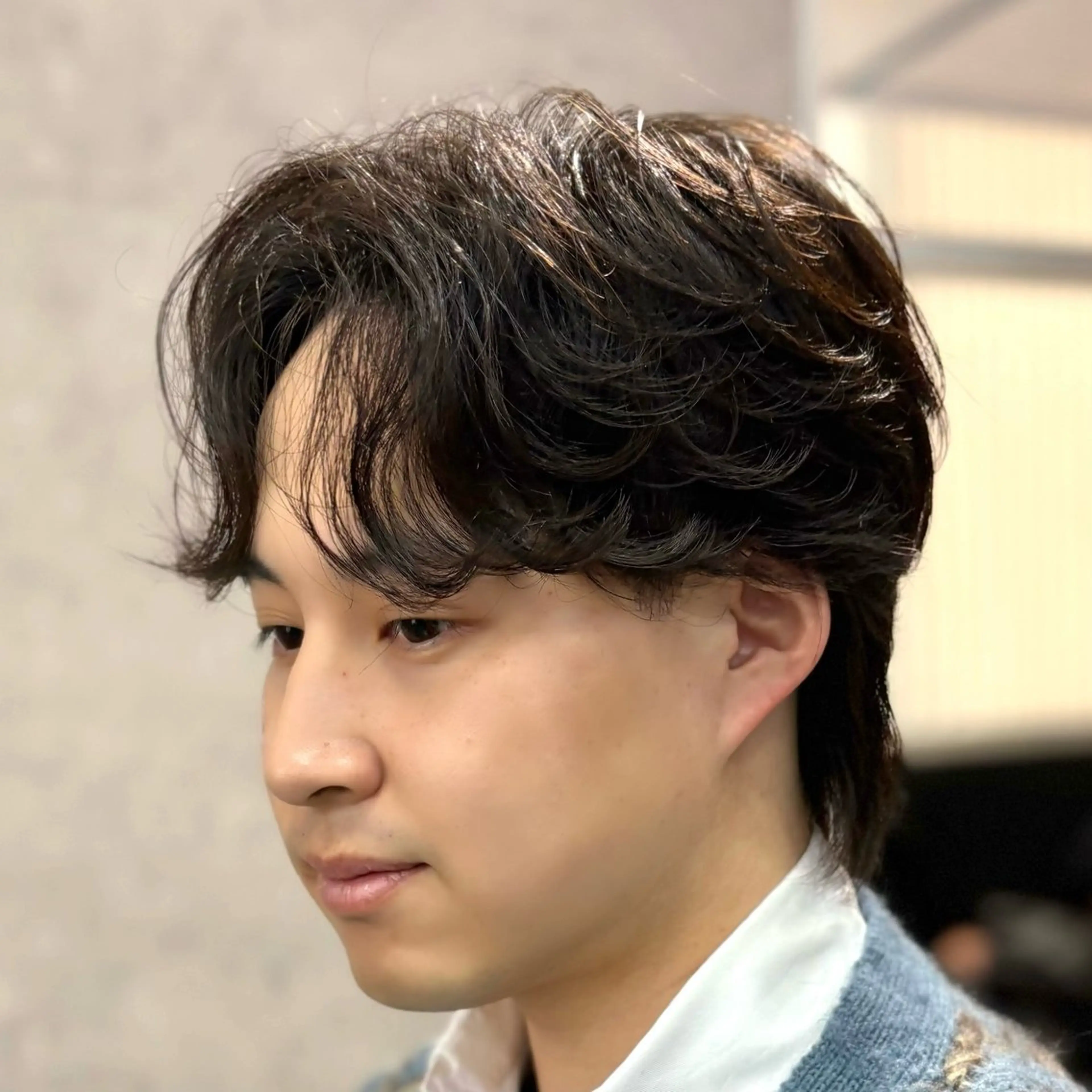 🪶メンズ限定🪶【カット＋フェザーパーマ＋ケアトリートメント🫧】の写真