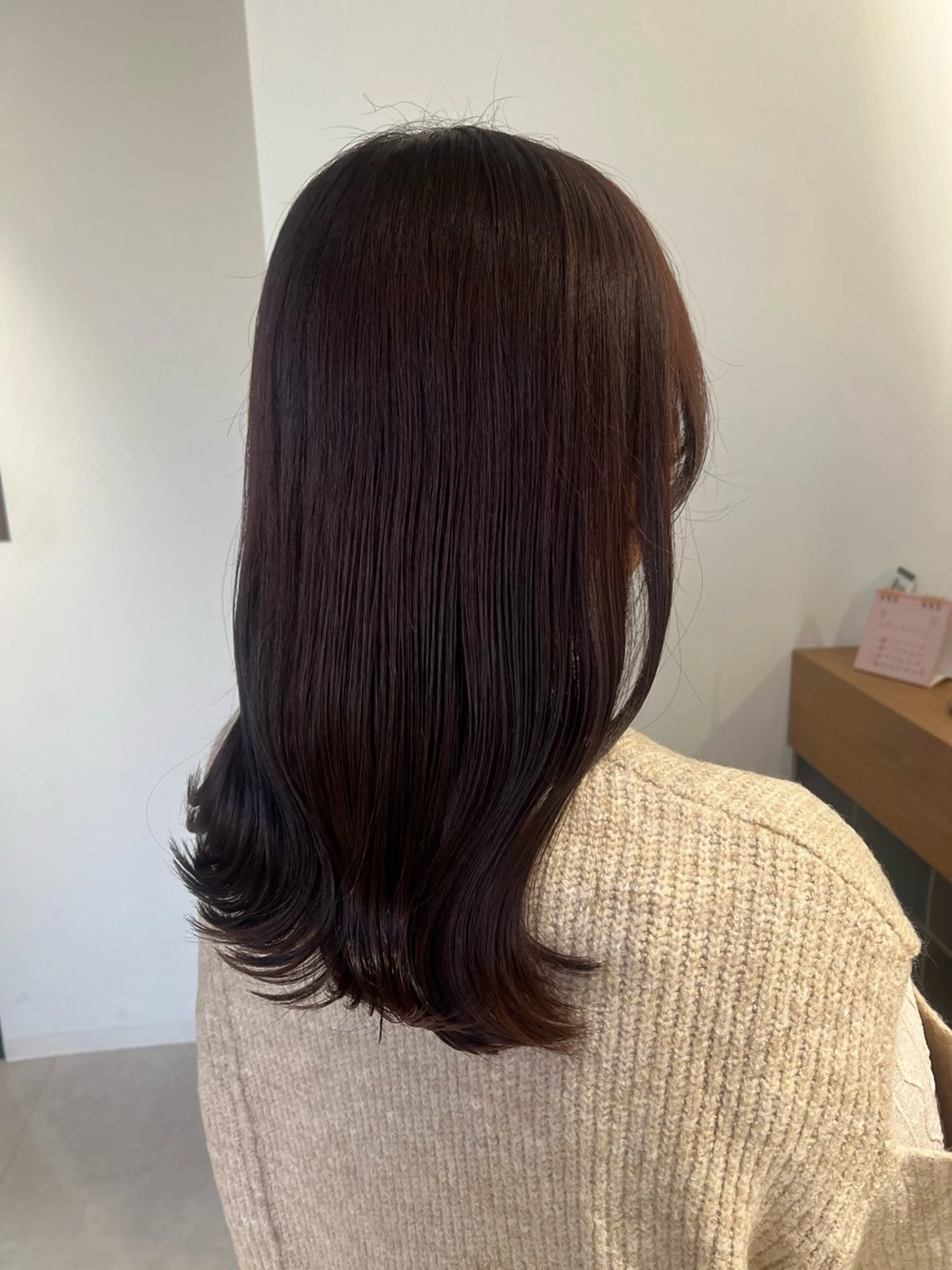 ミディアム カラー ブラウンカラー ピンクカラー ピンクブラウン ヘアカラー トリートメント 梅田/ 髪質改善/ 似合わせ/RINKAのヘアスタイル