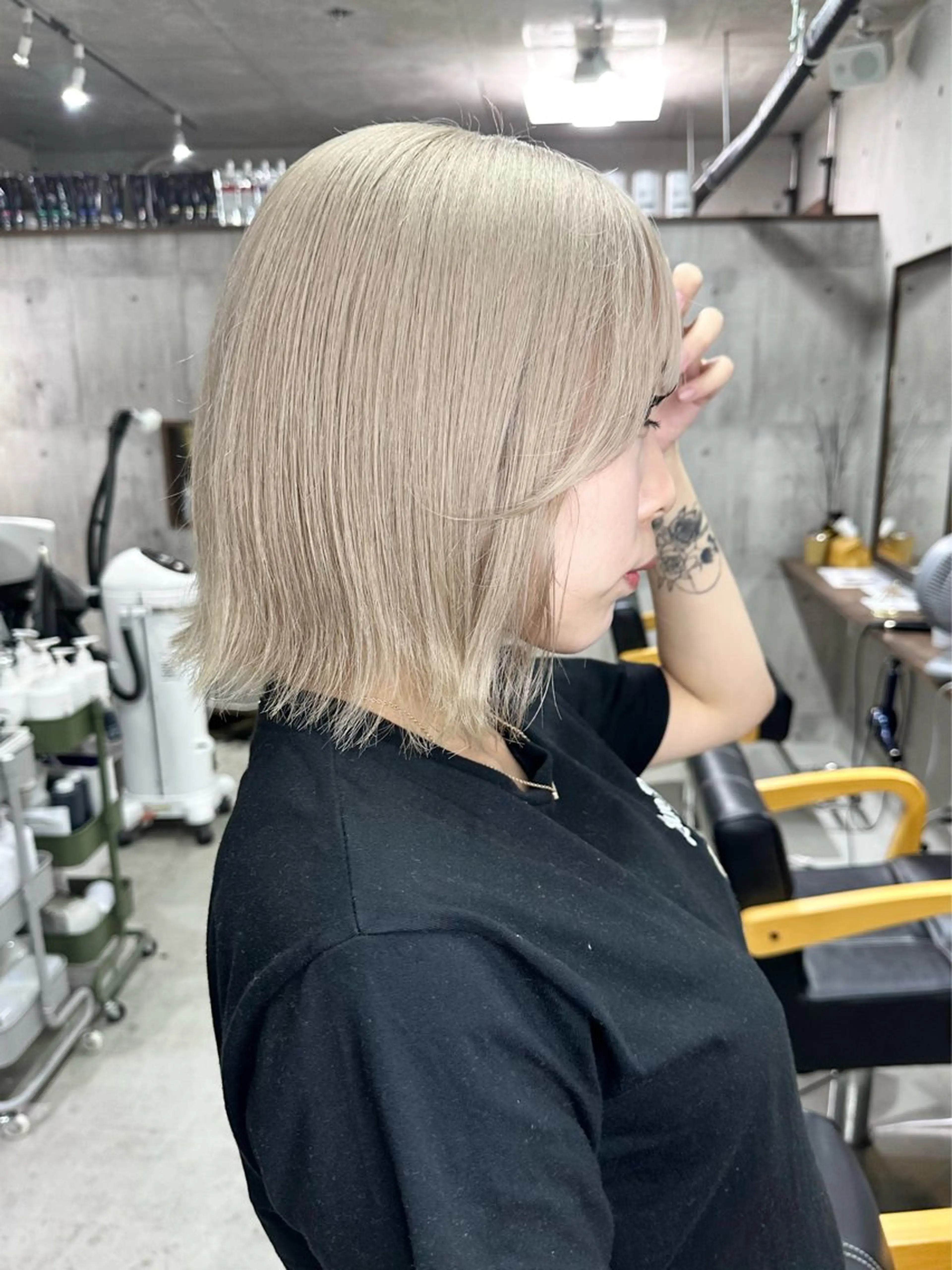 ショート カラー カット ヘアカラー 名古屋のピンク好き かずくん🦩のヘアスタイル
