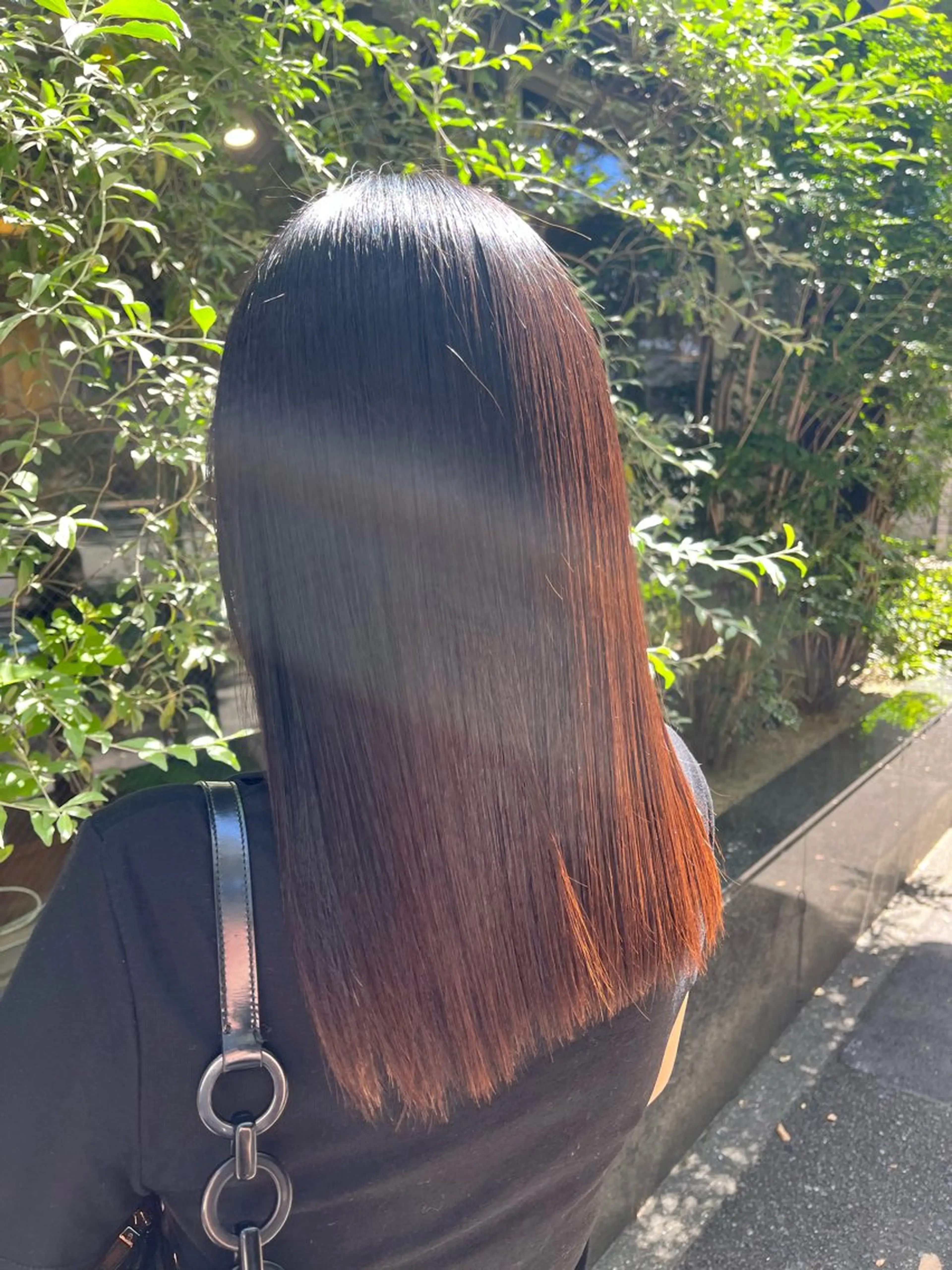 ミディアム カット えんぐちとも／透明感 カラー／博多ボブのヘアスタイル