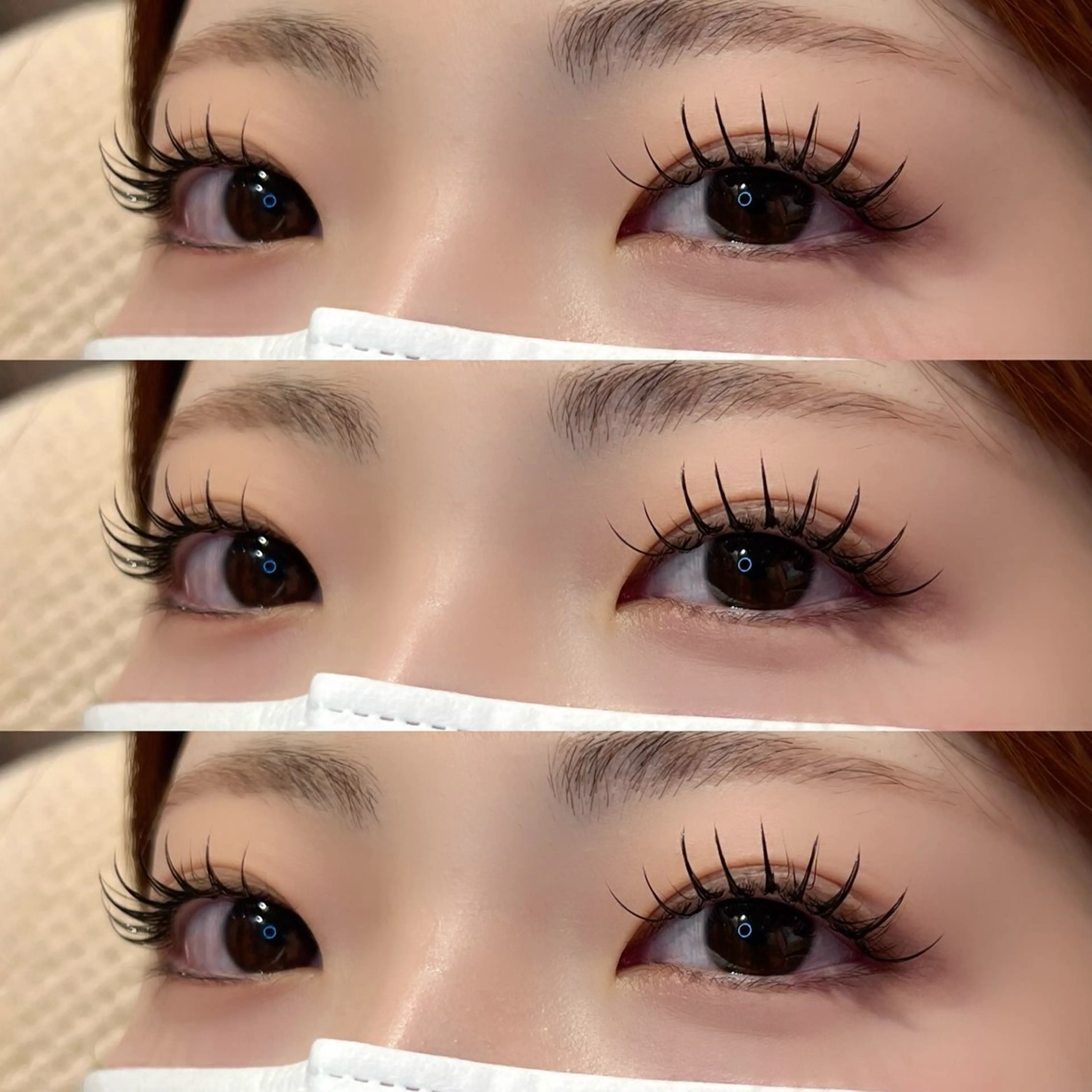 マツエク・マツパ 束感まつ毛 目尻長め 💘🪄イトウ リナ🖤🦋のマツエク・マツパデザイン