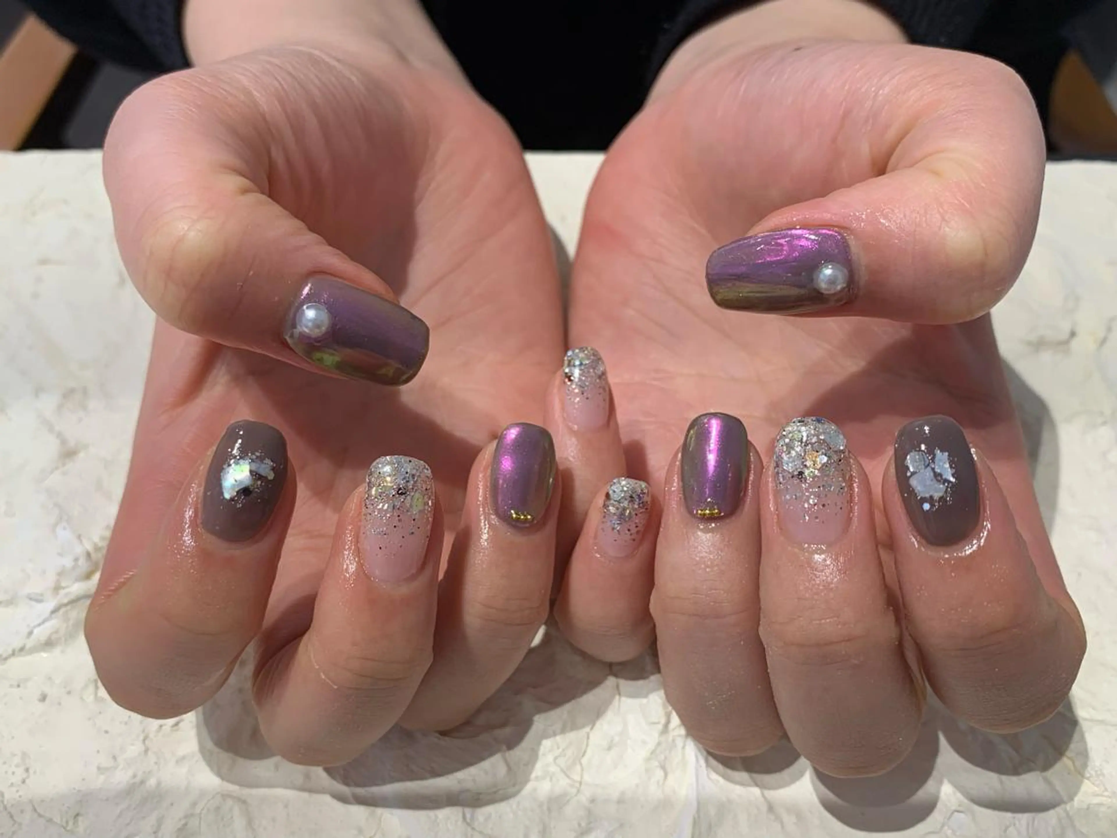 ネイル 持ち込み マキノ ユイのネイルデザイン