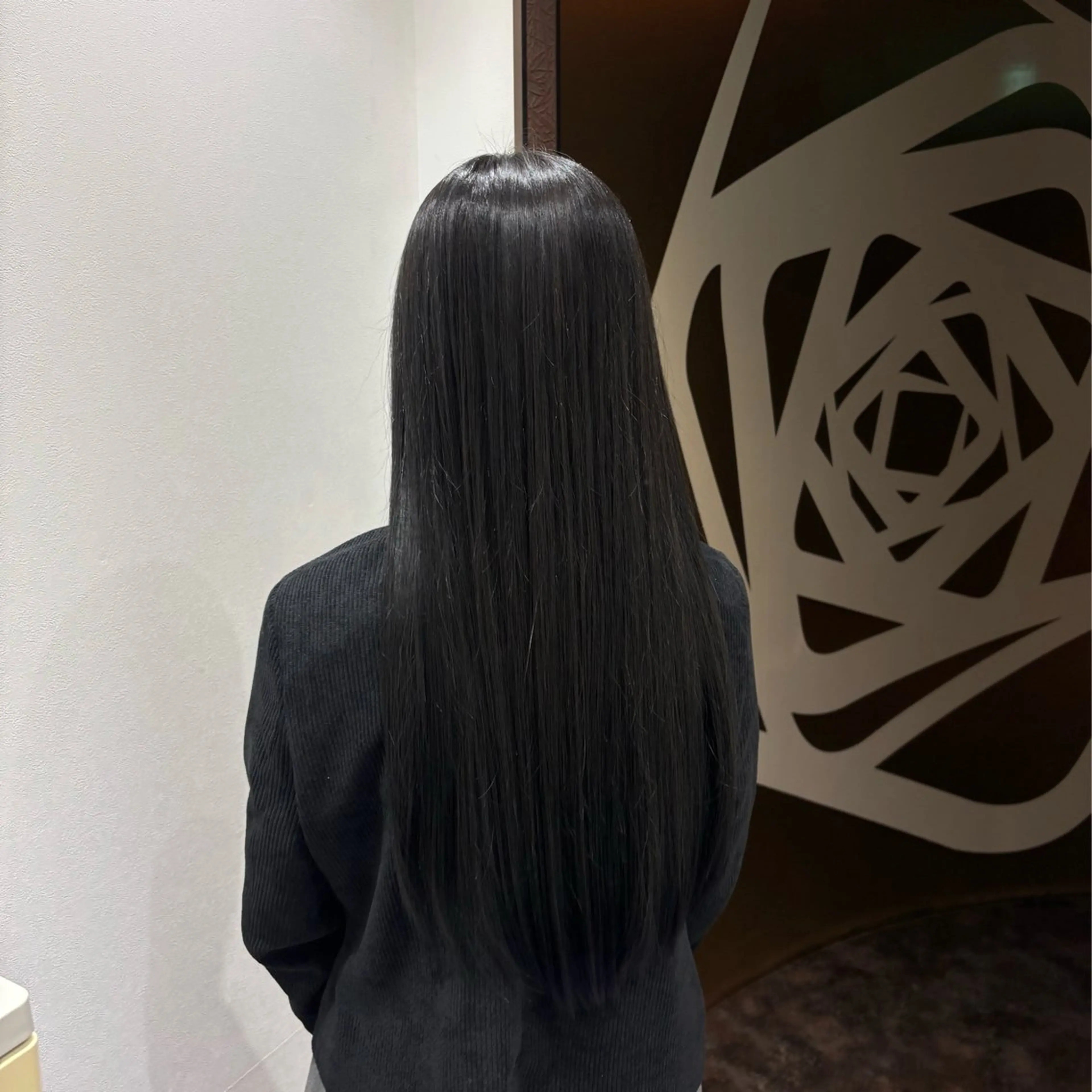 ロング カラー 黒髪 ブルーカラー ブルーブラック 透明感カラー 🌸石間伏 愛理🌸のヘアスタイル