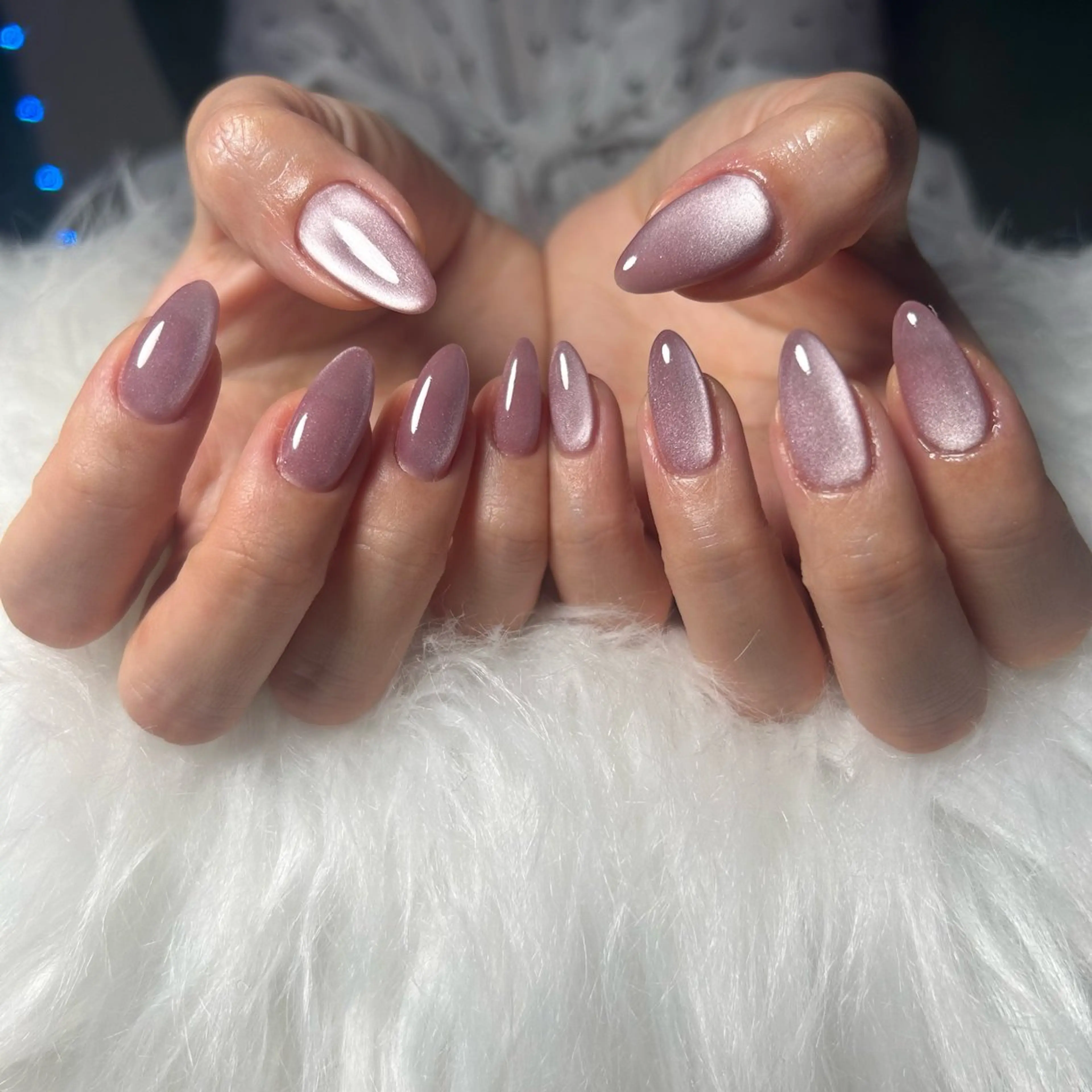 ネイル マグネットネイル ピンク ハンドネイル haacnails（ハーシーネイル）所属・haac nailsのネイルデザイン