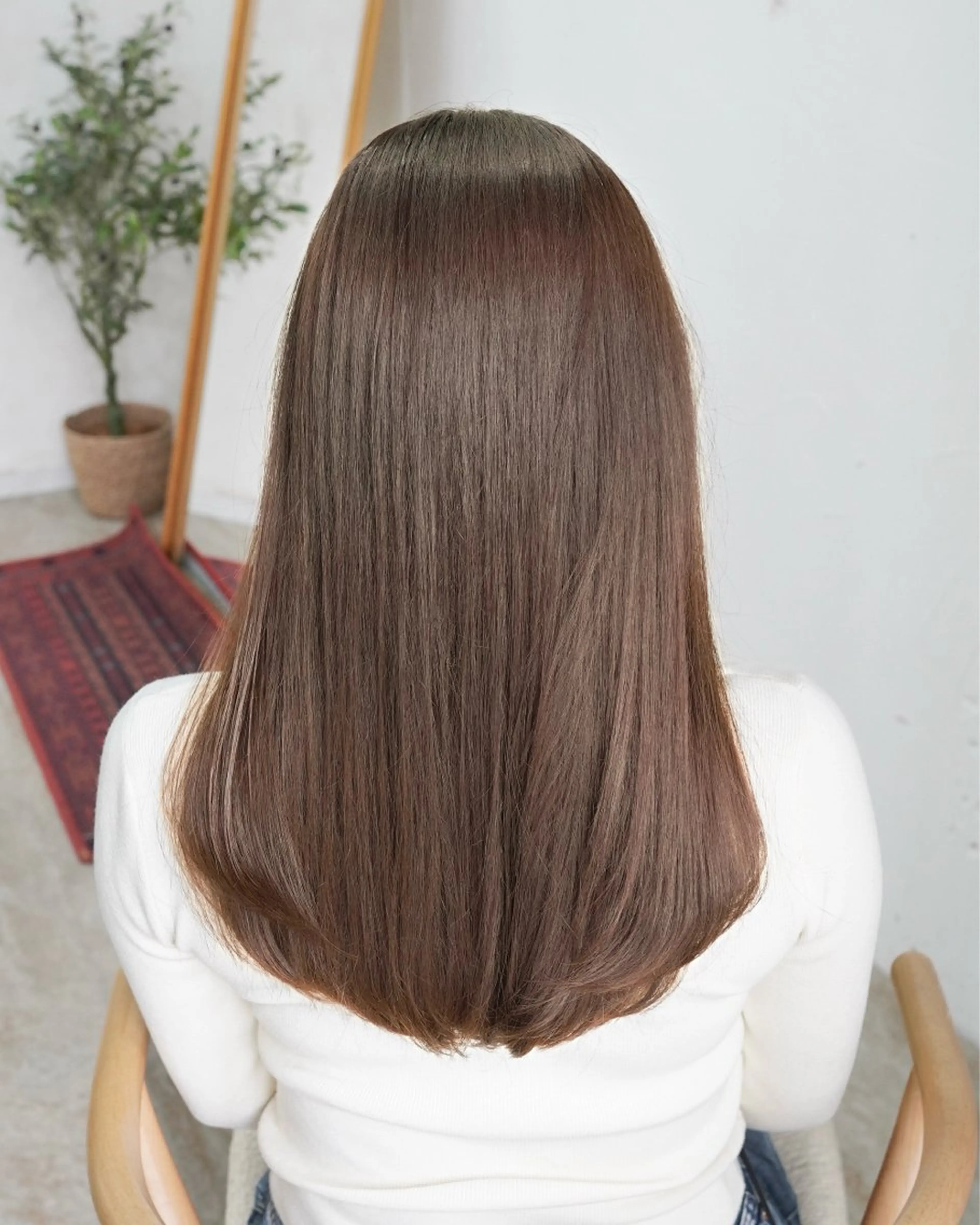 カラー 🪞透けヘア髪質改善 艶ベージュ/nagiのヘアスタイル