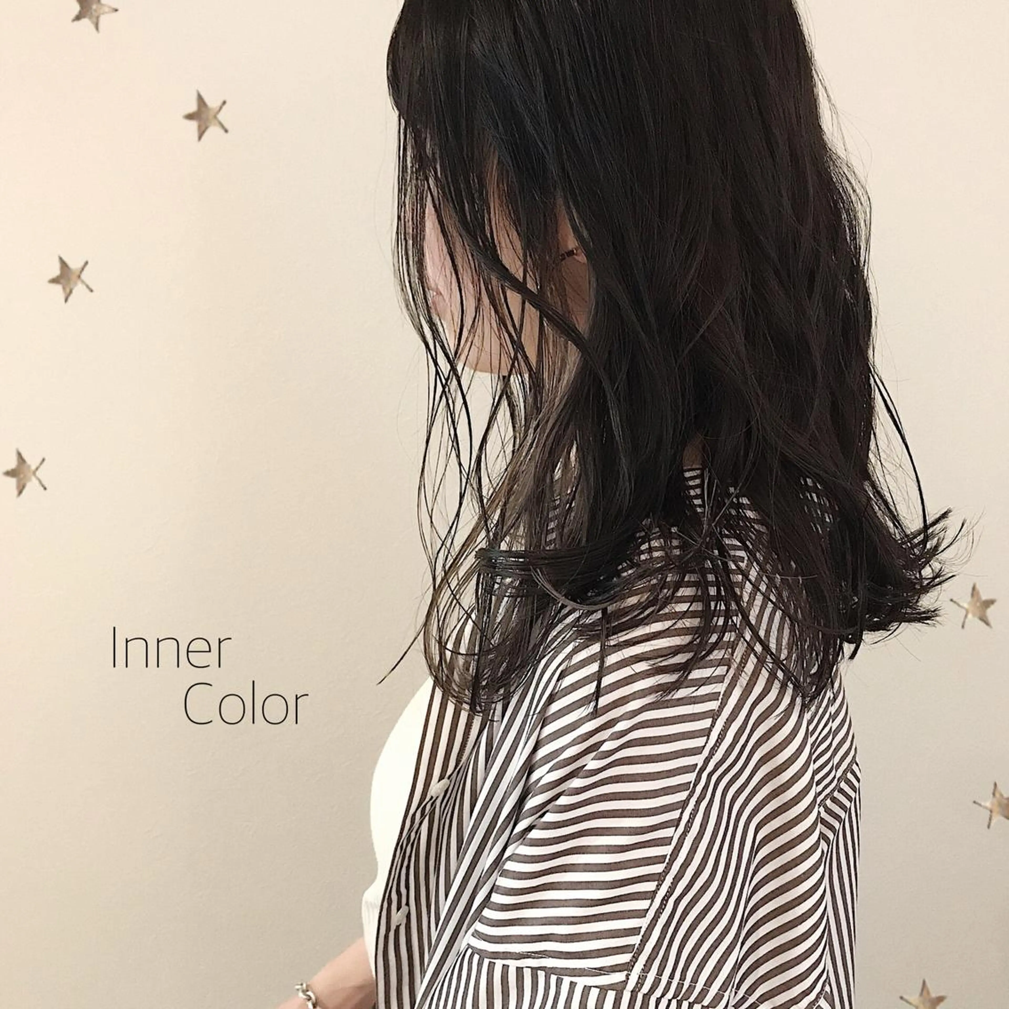 セミロング カラー カット ヘアカラー 市川 千夏のヘアスタイル