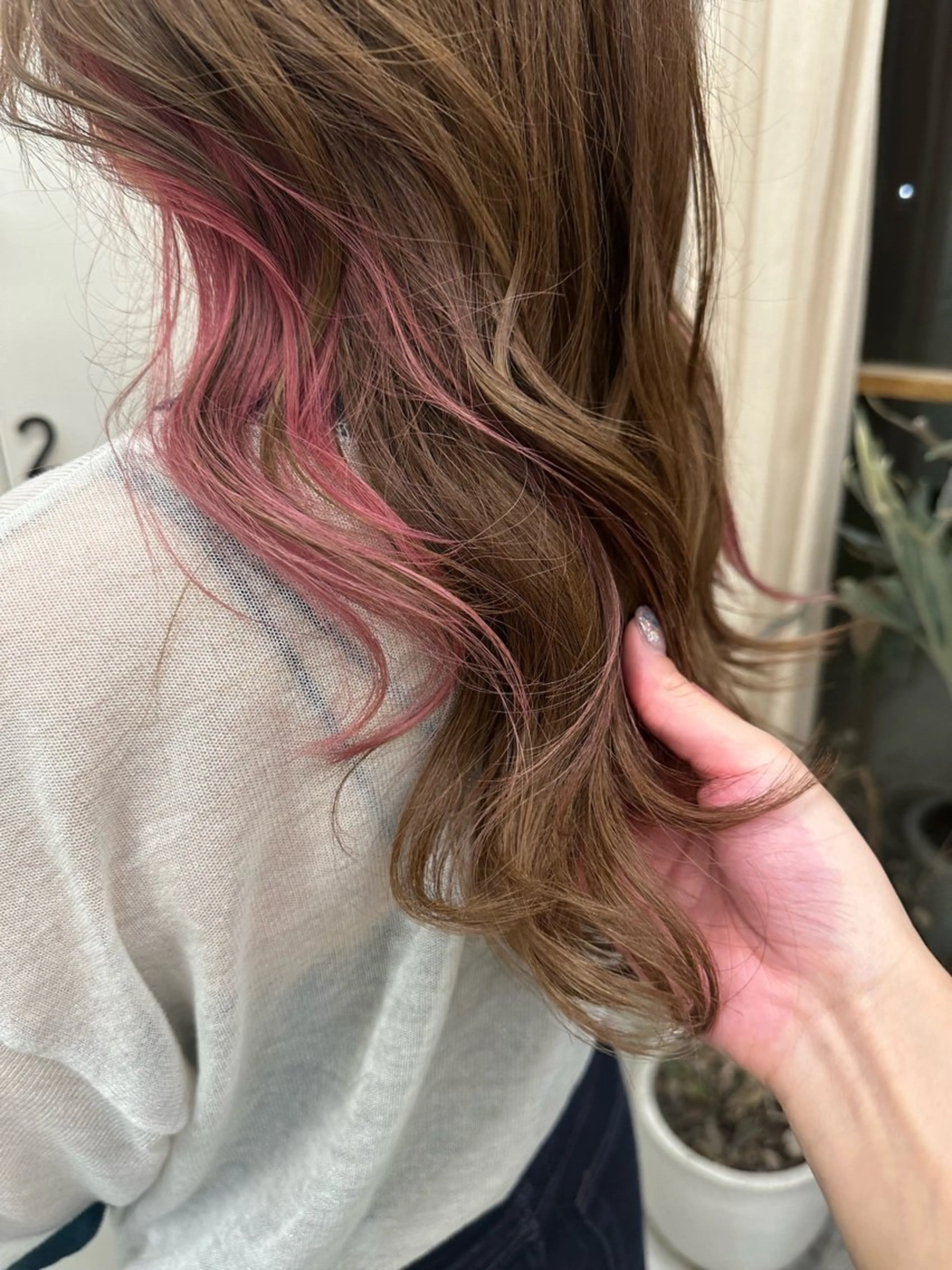ロング カラー ヘアカラー MUKU ひかるのヘアスタイル