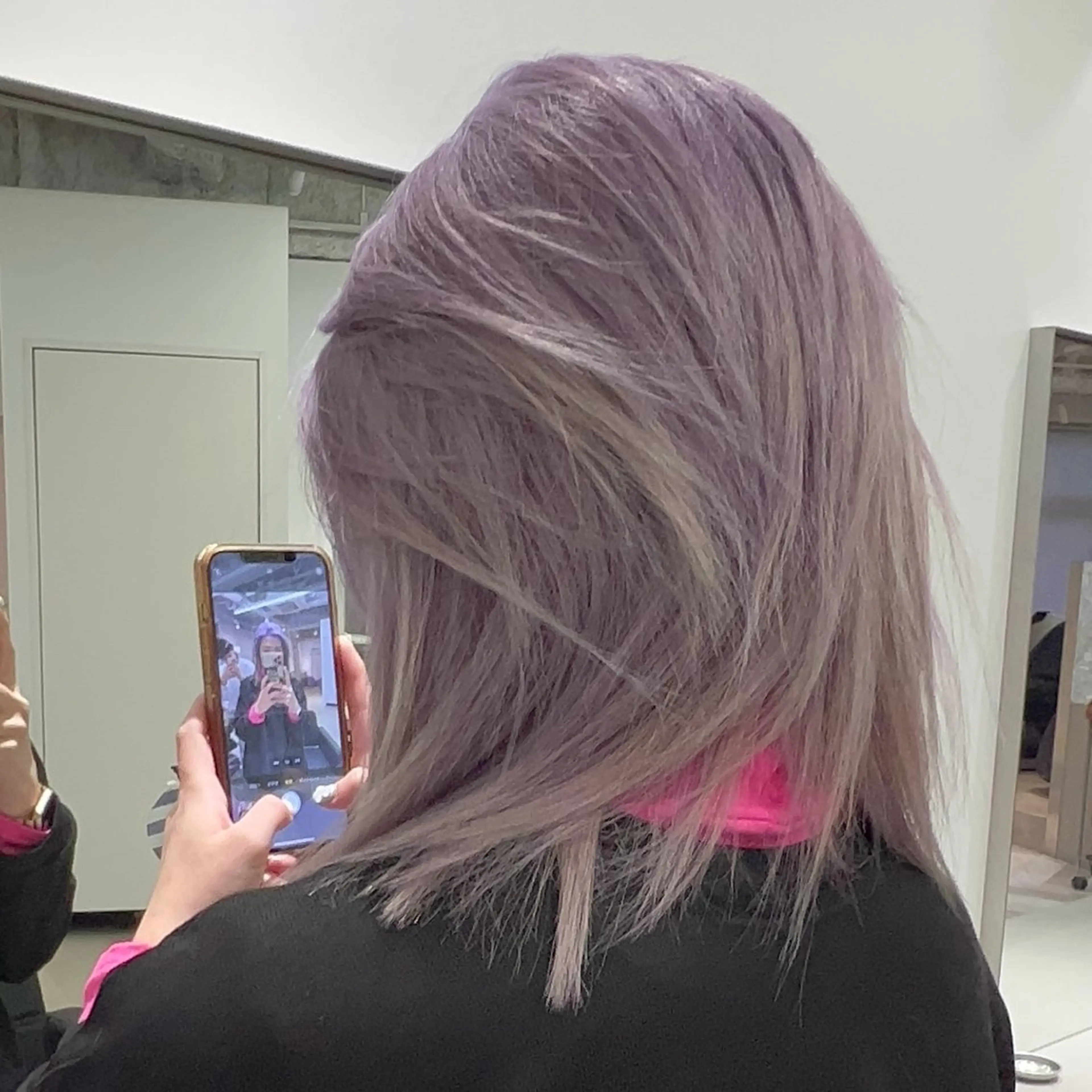 ミディアム カラー カット ヘアカラー EIGHT/ satone🩵のヘアスタイル