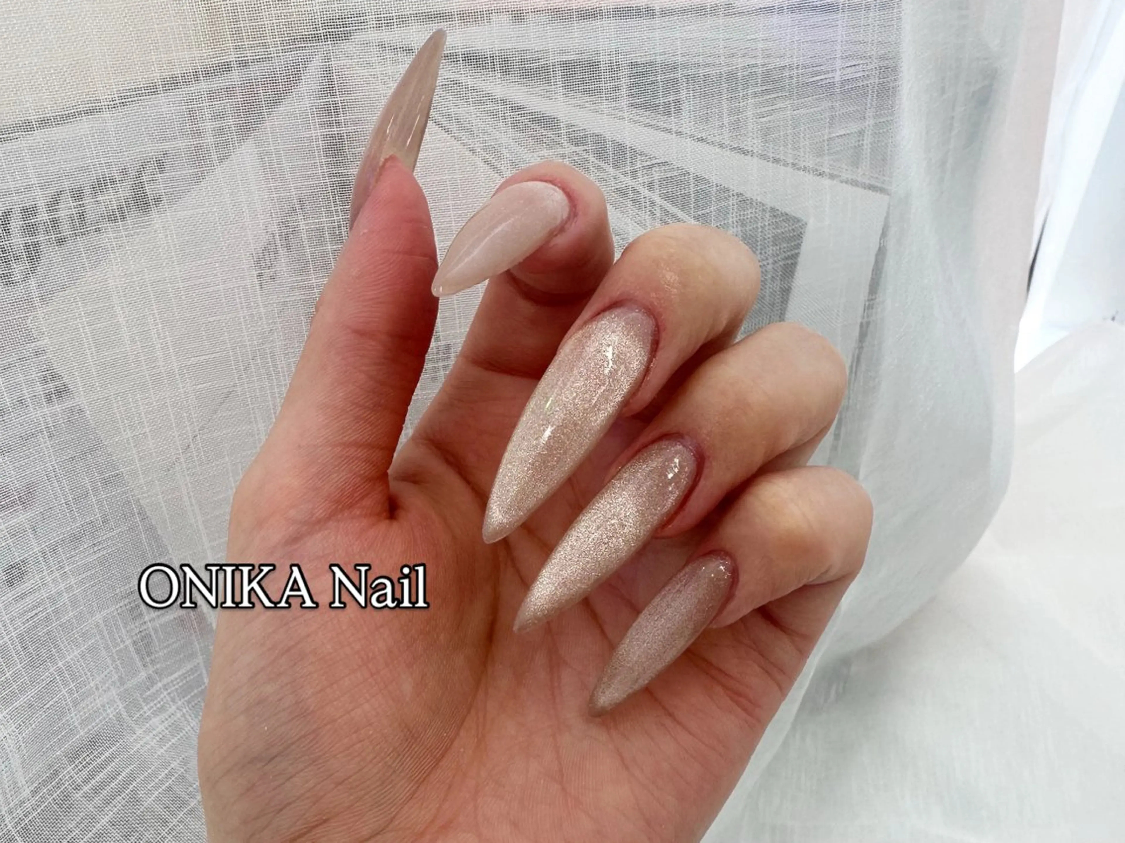 ロング Momoka 🦋のネイルデザイン