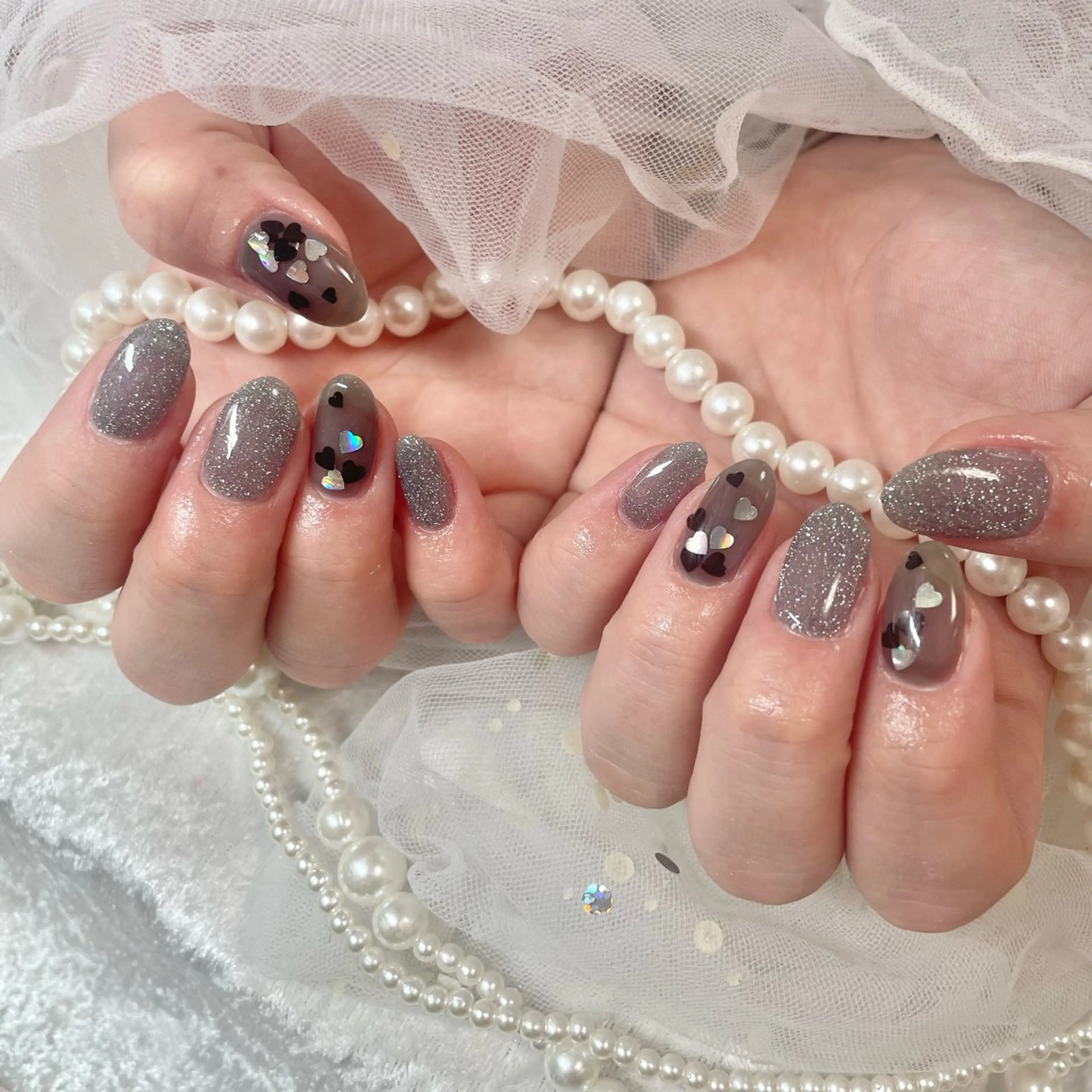 ネイル ハート ハンドネイル フットネイル 🎀AYAKO 🎀中韓ネイルのネイルデザイン