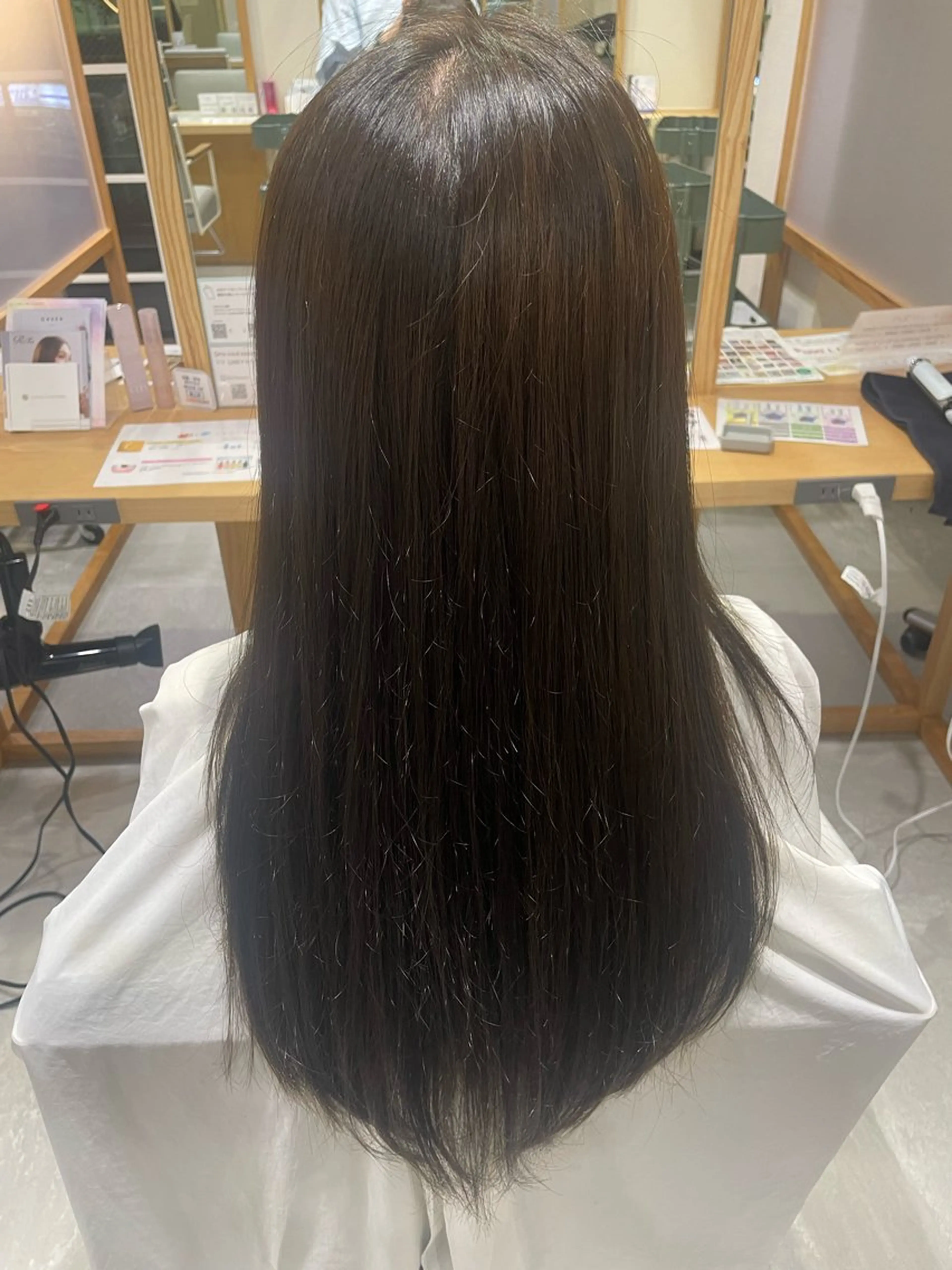 ロング カラー ベージュカラー オリーブベージュ 🌟Spinhair 福永えいみ🌙*.｡のヘアスタイル