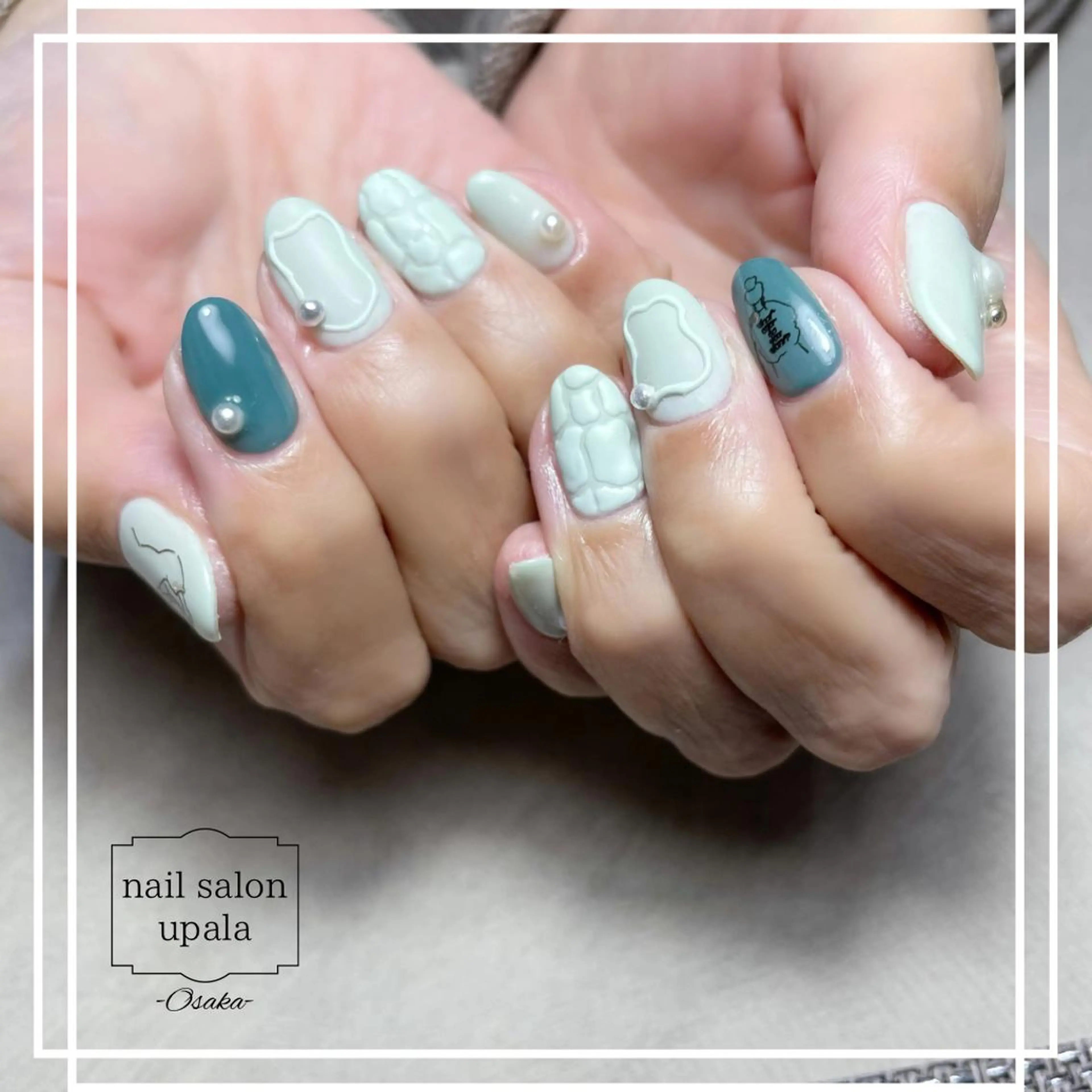 ネイル ブラウン フレンチネイル ミラーネイル ニュアンスネイル バレンタイン upala Mayukoのネイルデザイン