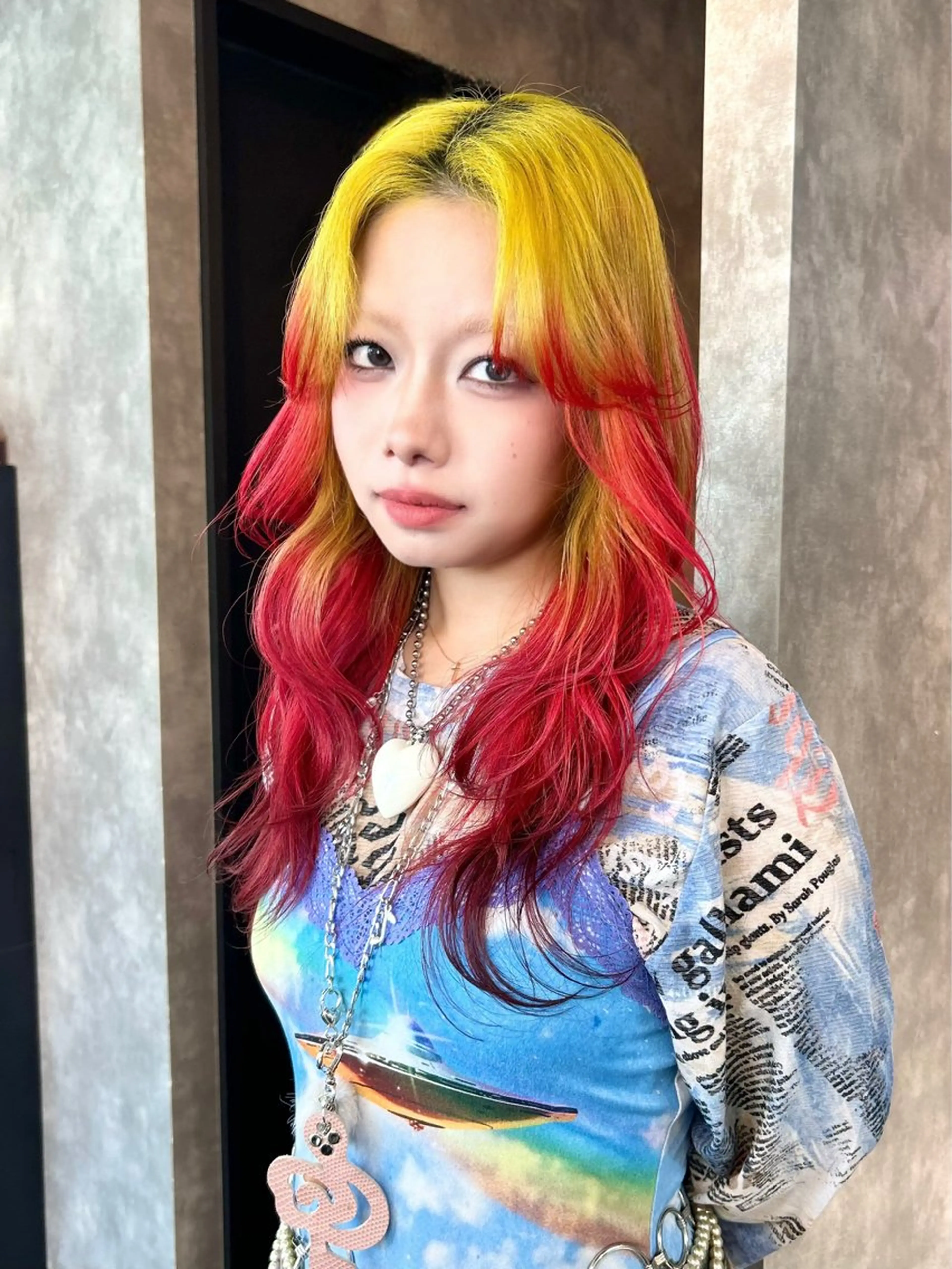 セミロング ヘアカラー トリートメント 鈴木 華奈のヘアスタイル