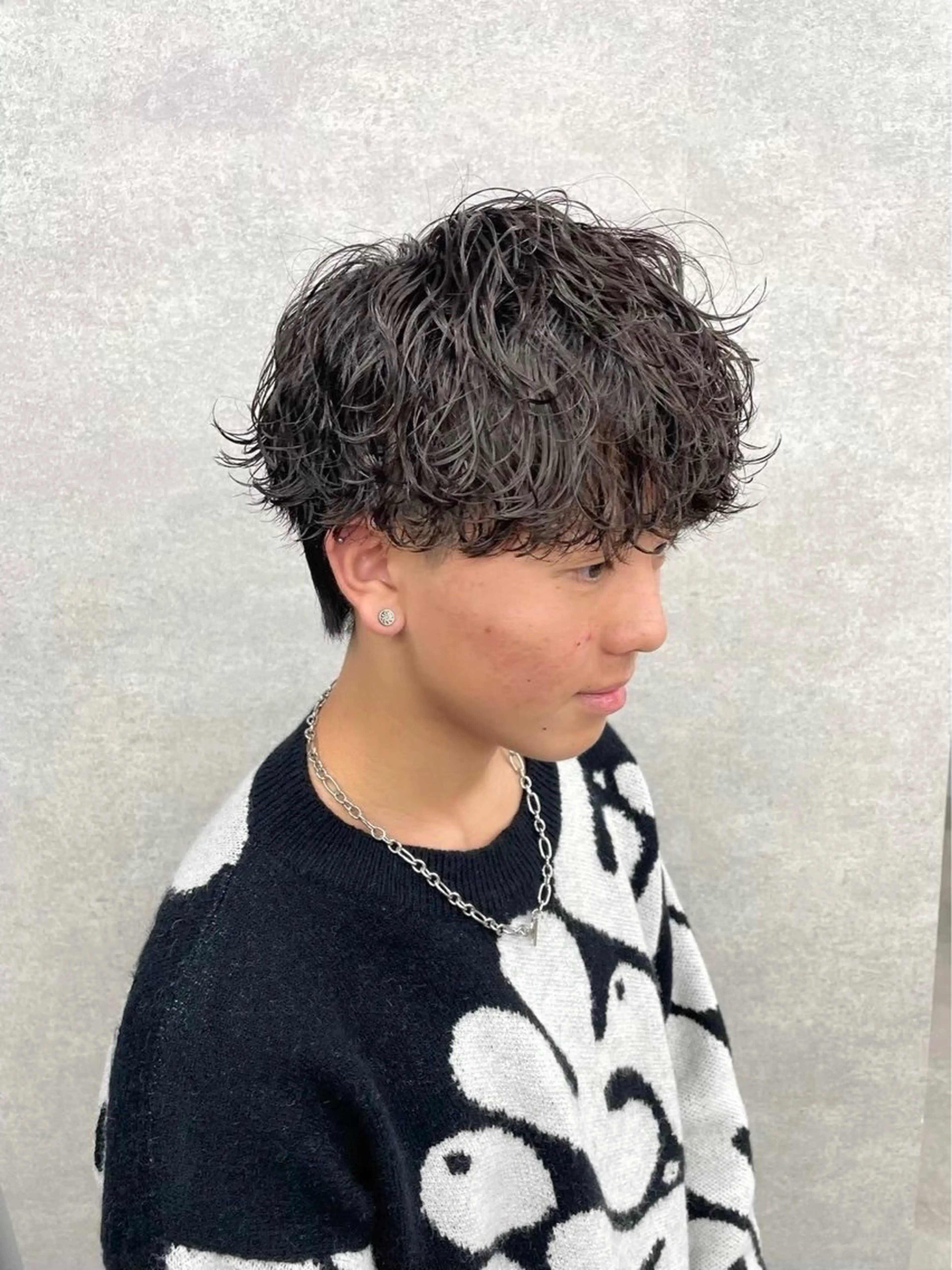 パーマ ヘアアレンジ メンズ カット パーマ ヘアセット Ryo横浜韓国ヘア/ 曲がる縮毛矯正特化のヘアスタイル