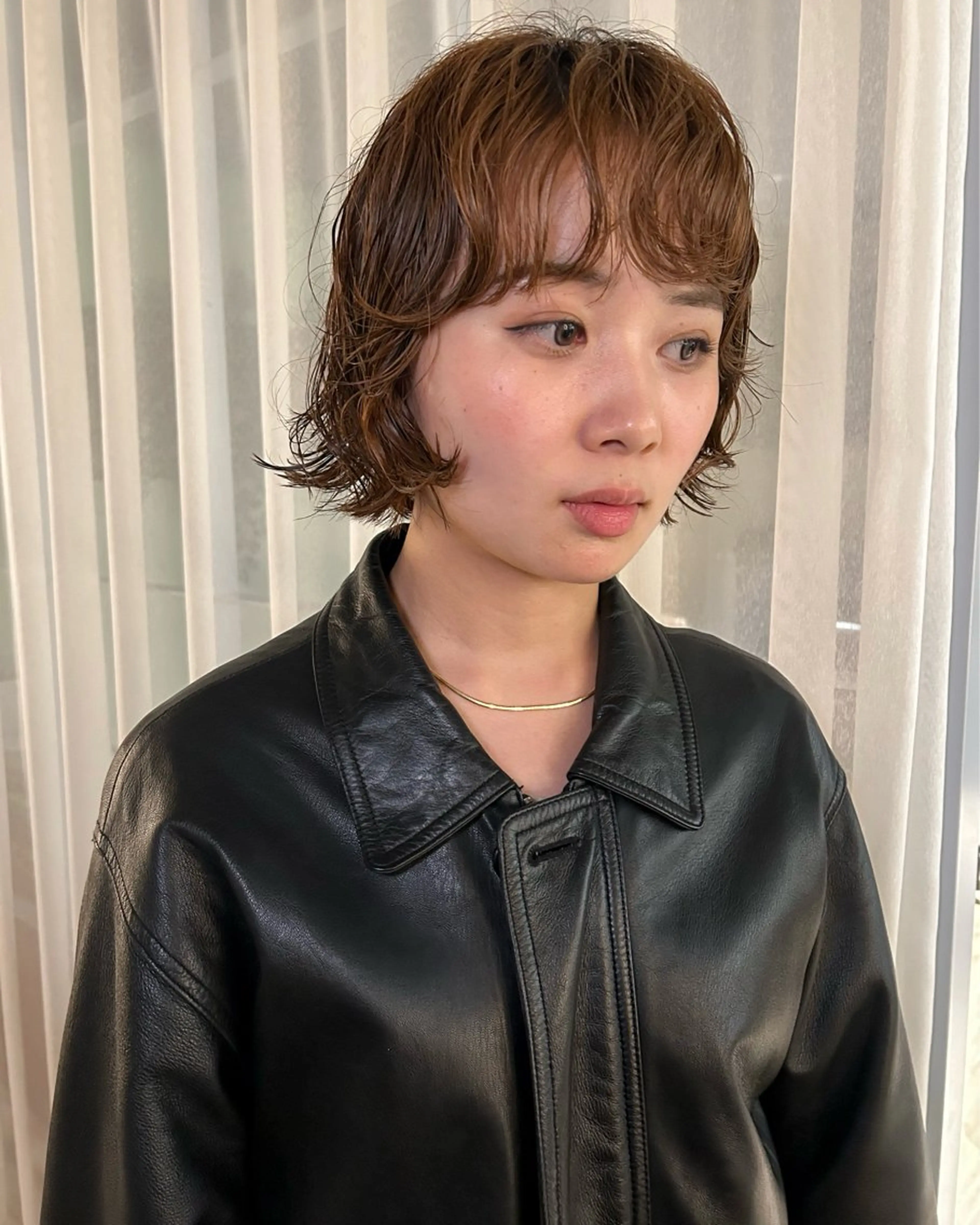 ショート パーマ ボブ・レイヤー ・パーマ【iri】のヘアスタイル