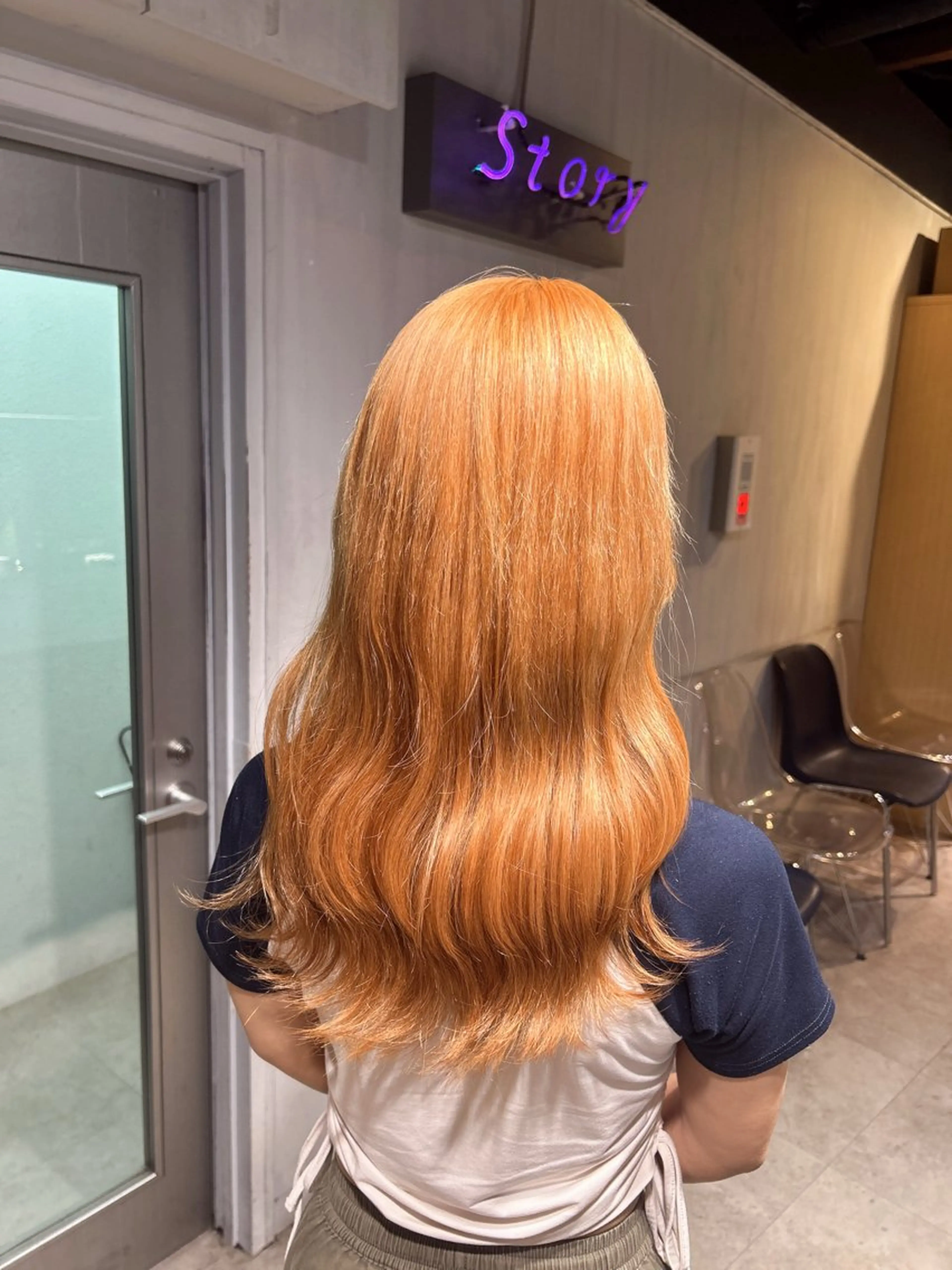 ロング カラー メンズ メンズハイトーン ハイトーンカラー 髪質改善 トリートメント honoka ワンカラー/髪質改善のヘアスタイル
