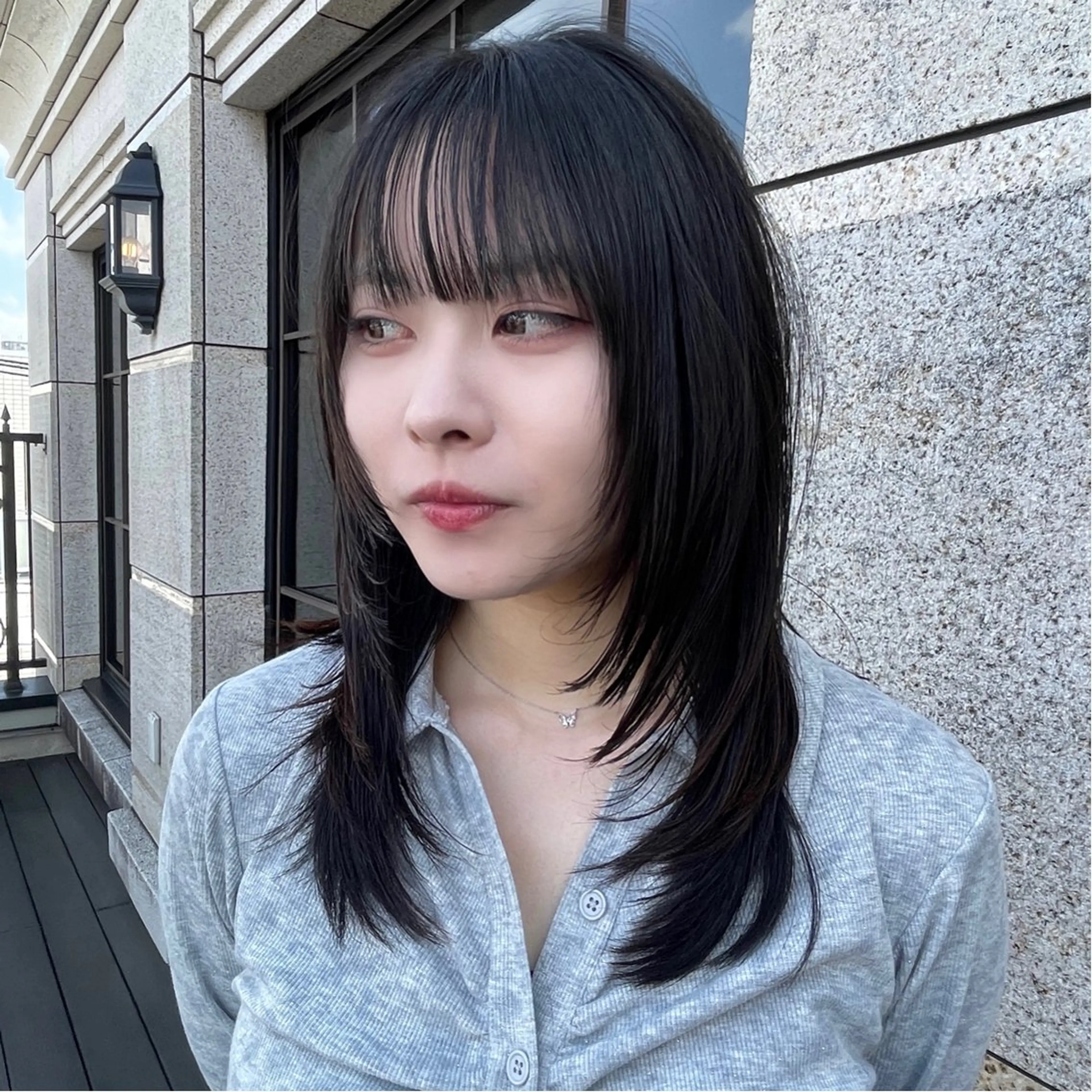 ミディアム 縮毛矯正 Rinka‪☀️ /Henriettaのヘアスタイル