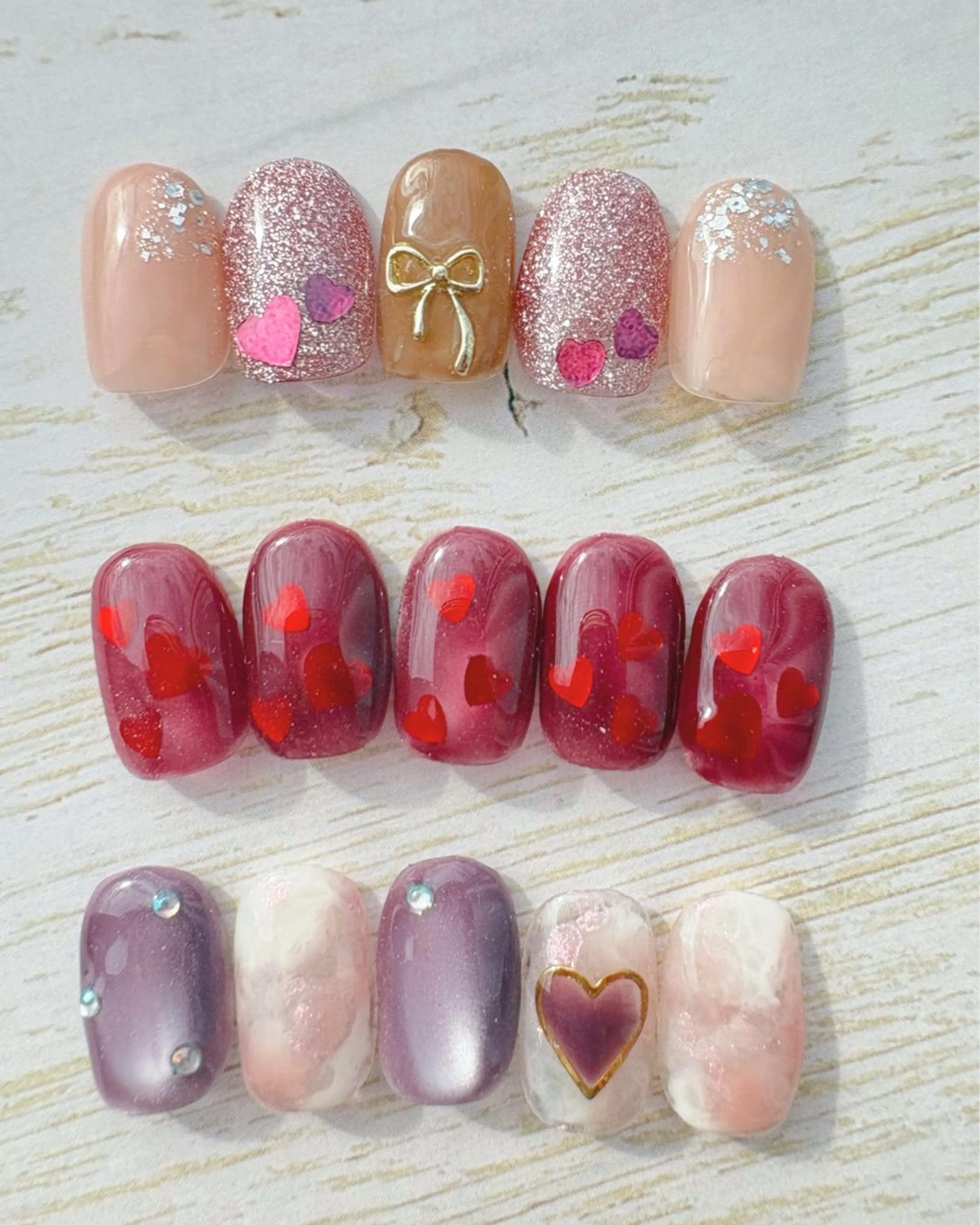 ネイル バレンタイン NailSalon LuireAZUSAのネイルデザイン