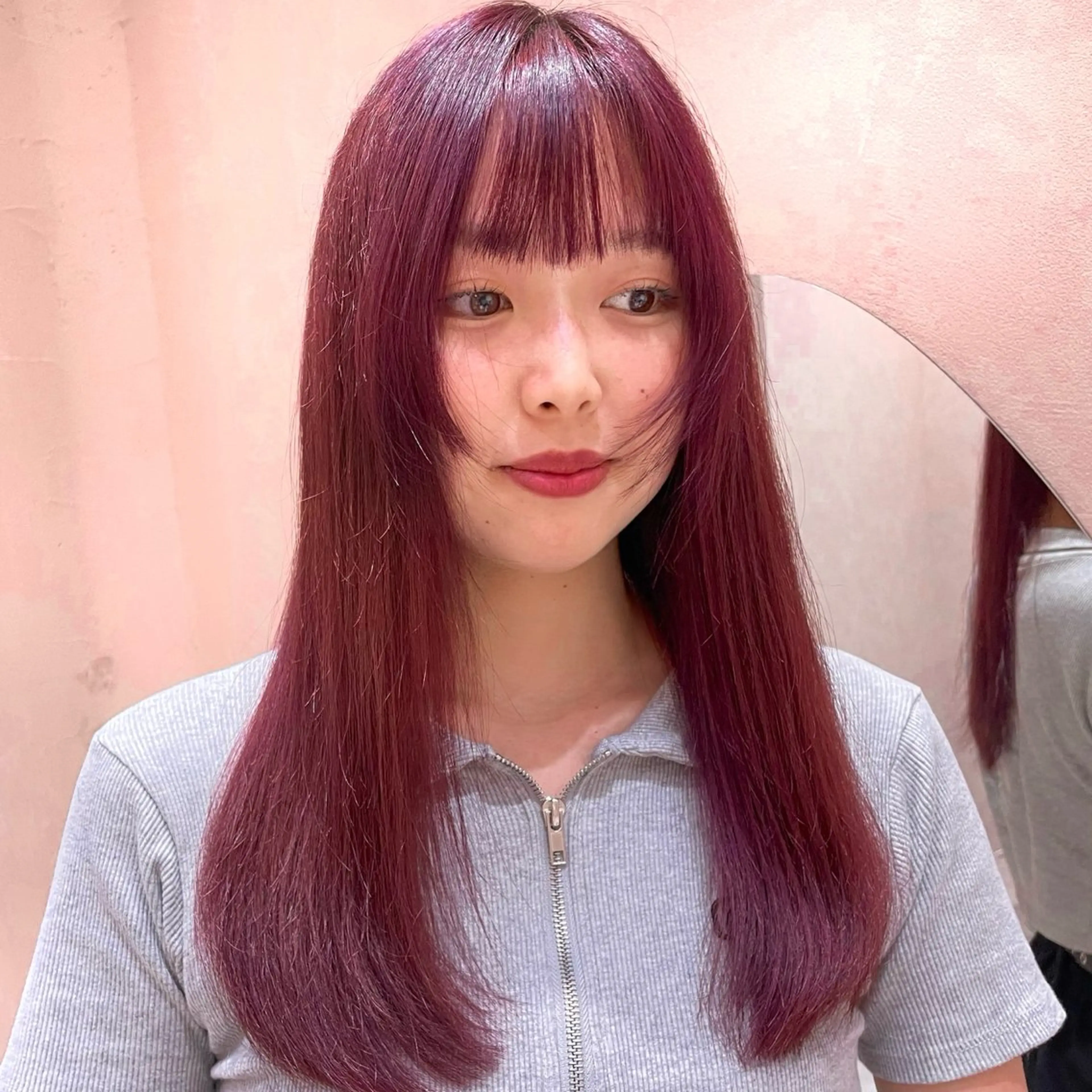 ロング カラー レイヤー/柔らか 透明感カラー/ゆきなのヘアスタイル