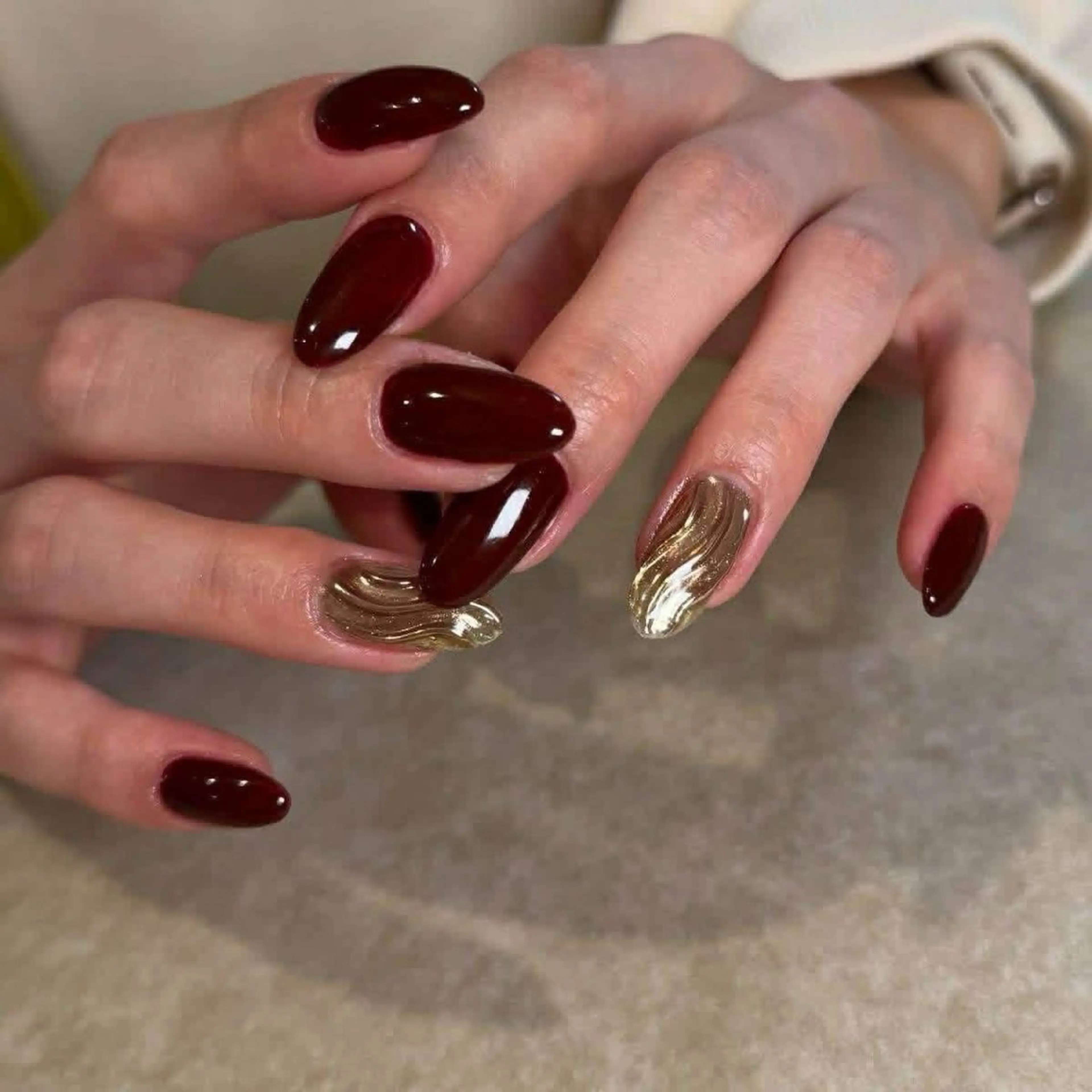 ネイル チークネイル フレンチネイル グラデーション 韓国ネイル マグネットネイル ハンドネイル JIN 168 新大久保のネイルデザイン